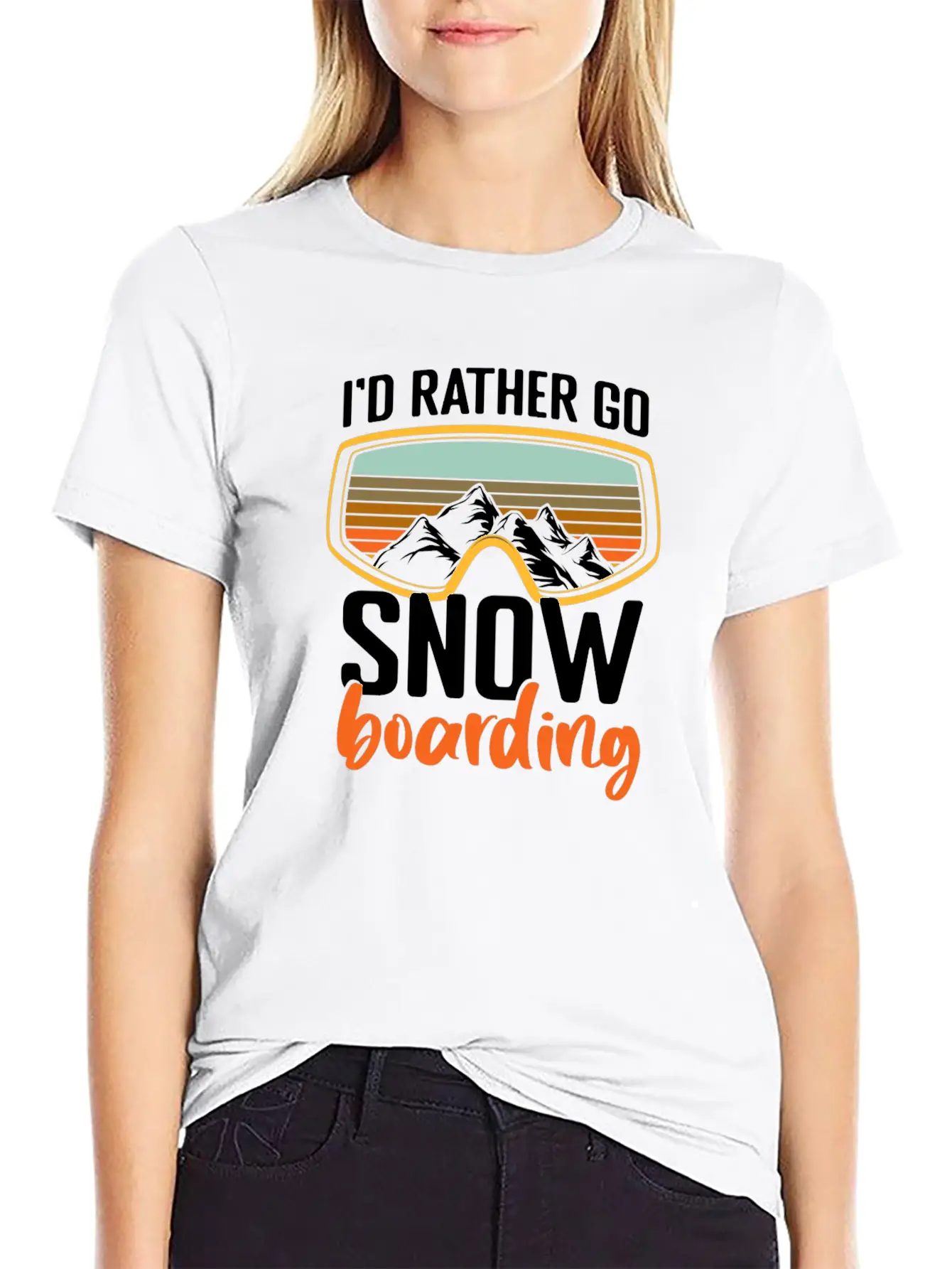Snowboarders Winter Winter Vacation Breathable Soft Cotton T-Shirt – Timeless Casual Look