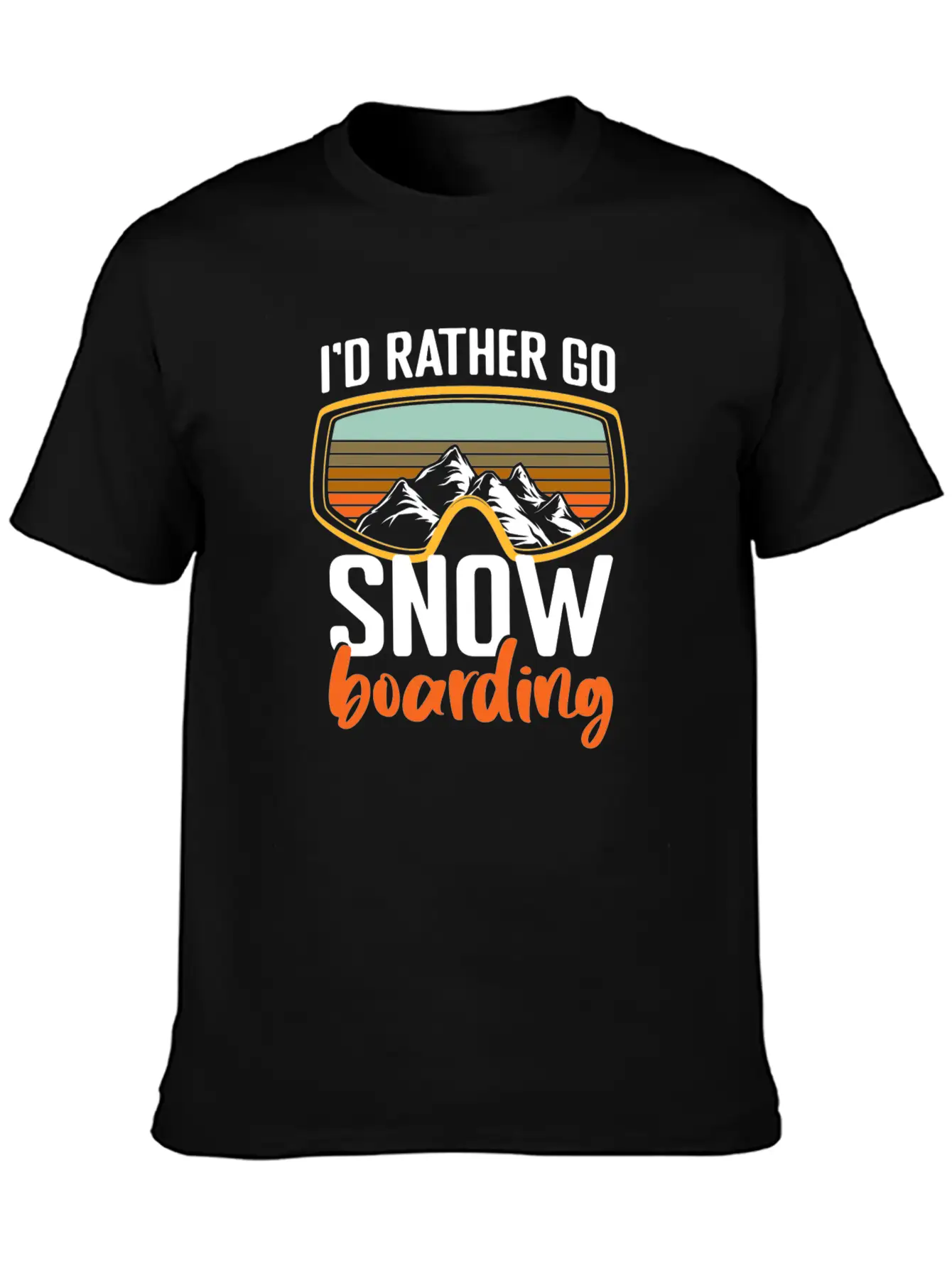 Snowboarders Winter Winter Vacation Breathable Soft Cotton T-Shirt – Timeless Casual Look