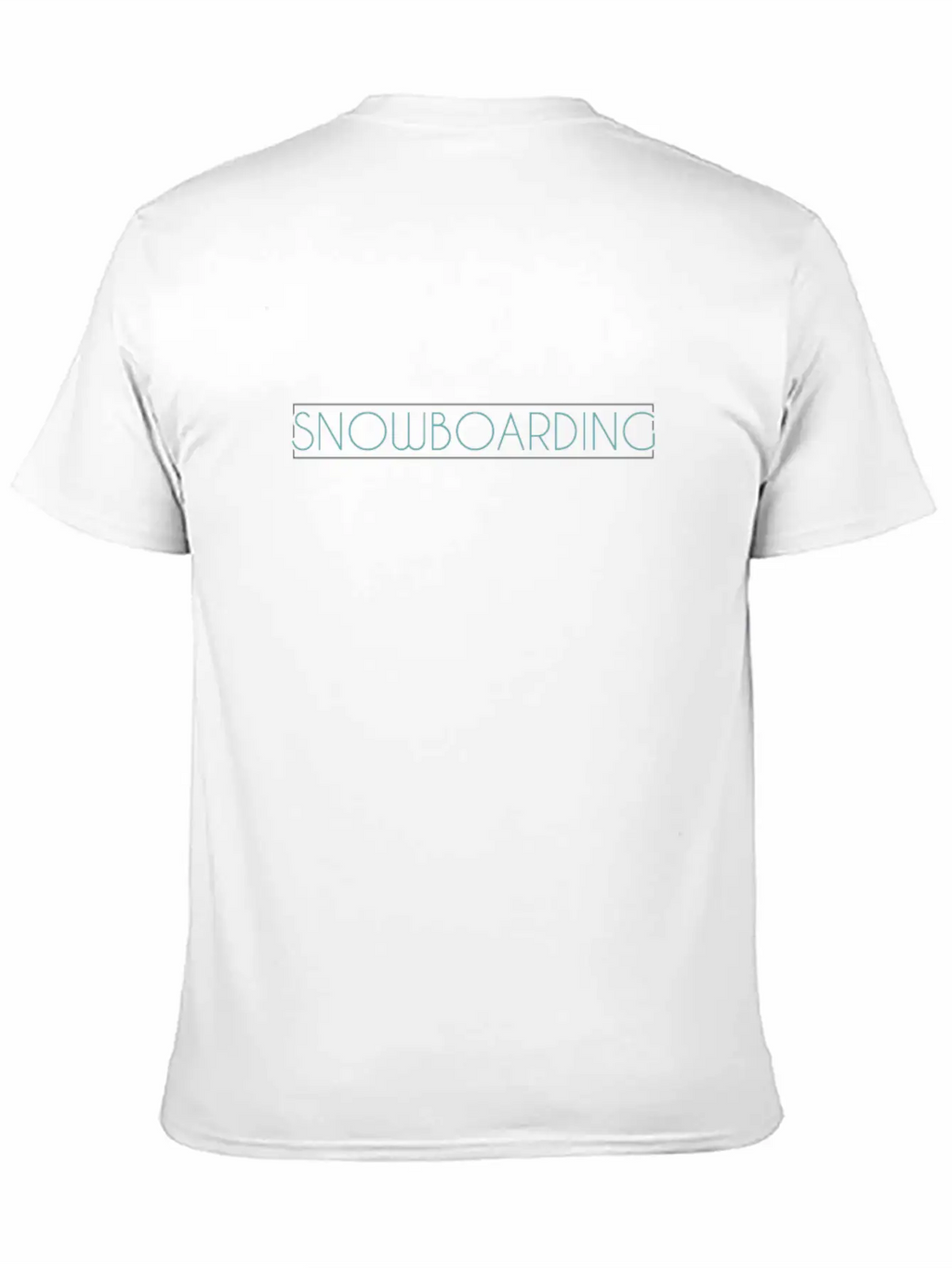 Snowboarding Lettering Unisex Short Sleeve Soft Cotton T-Shirt – Casual Everyday Wear