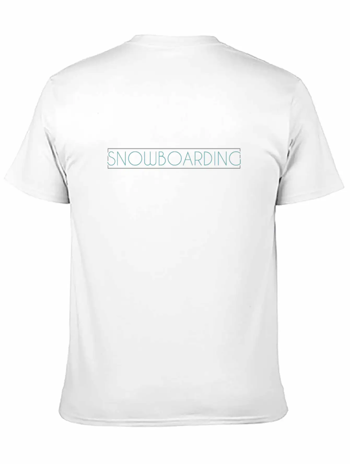 Snowboarding Lettering Unisex Short Sleeve Soft Cotton T-Shirt – Casual Everyday Wear
