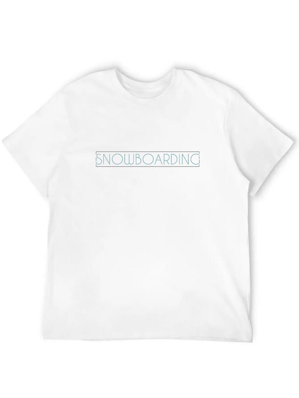 Snowboarding Lettering Unisex Short Sleeve Soft Cotton T-Shirt – Casual Everyday Wear