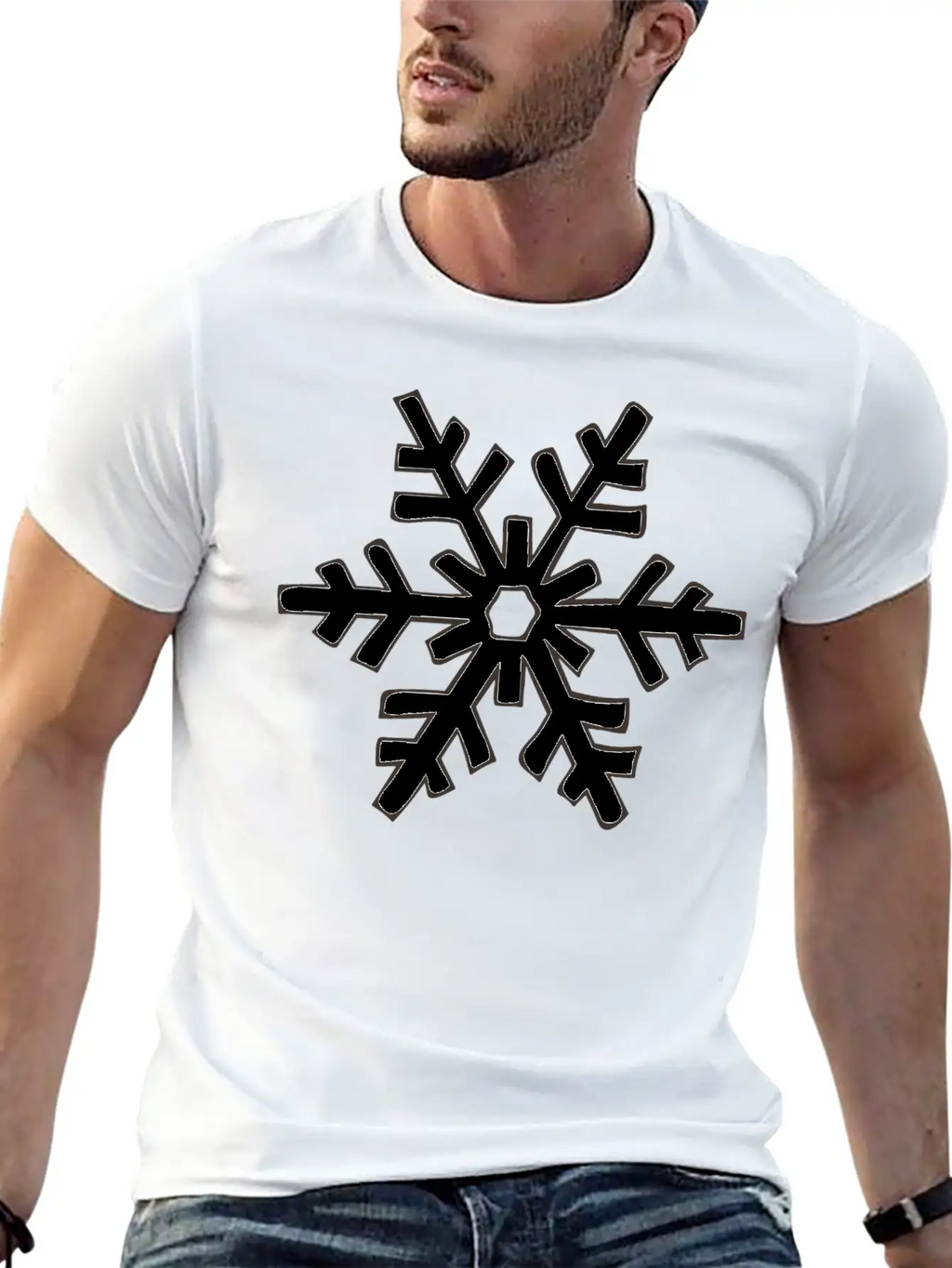 Snowflake 1 Stylish Everyday T-Shirt – Unisex Basic Cotton Tee