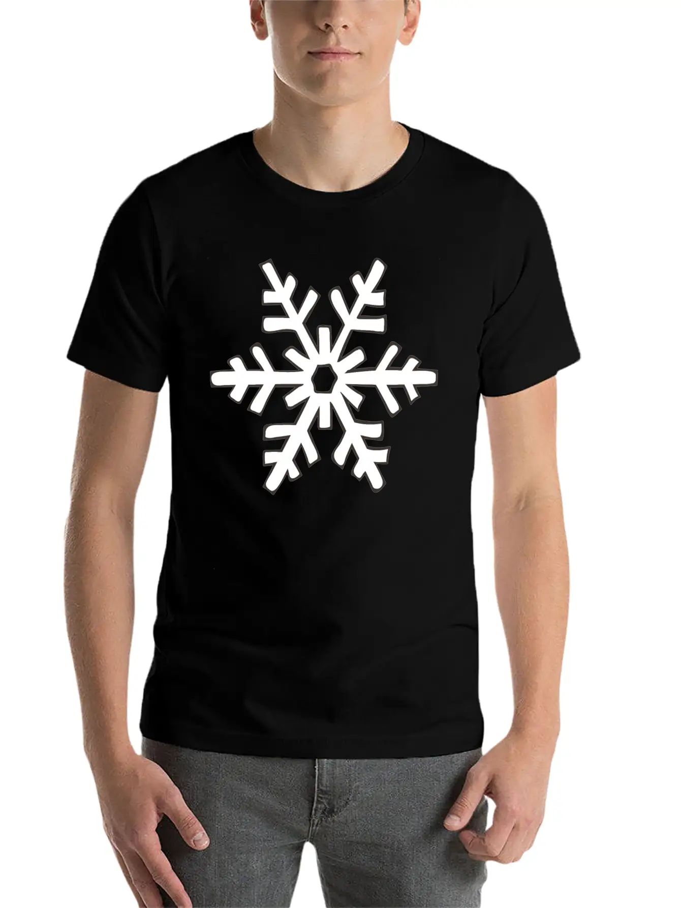 Snowflake 1 Stylish Everyday T-Shirt – Unisex Basic Cotton Tee