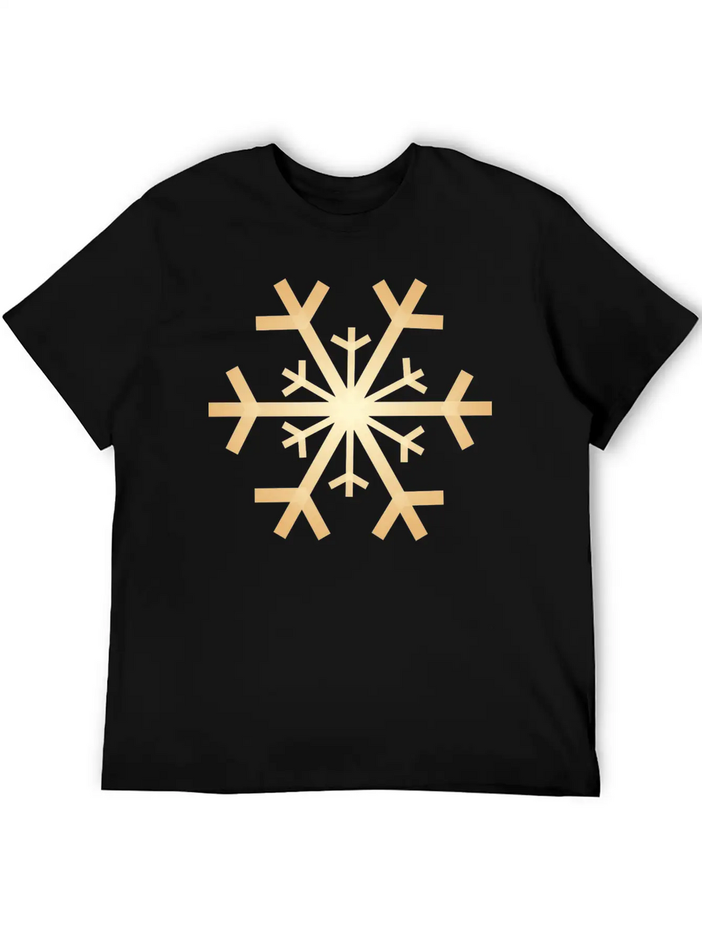 Snowflake GoldeMerry X-mas Giftidea Winter Essential Cotton Tee For Daily Outfits – Unisex Style