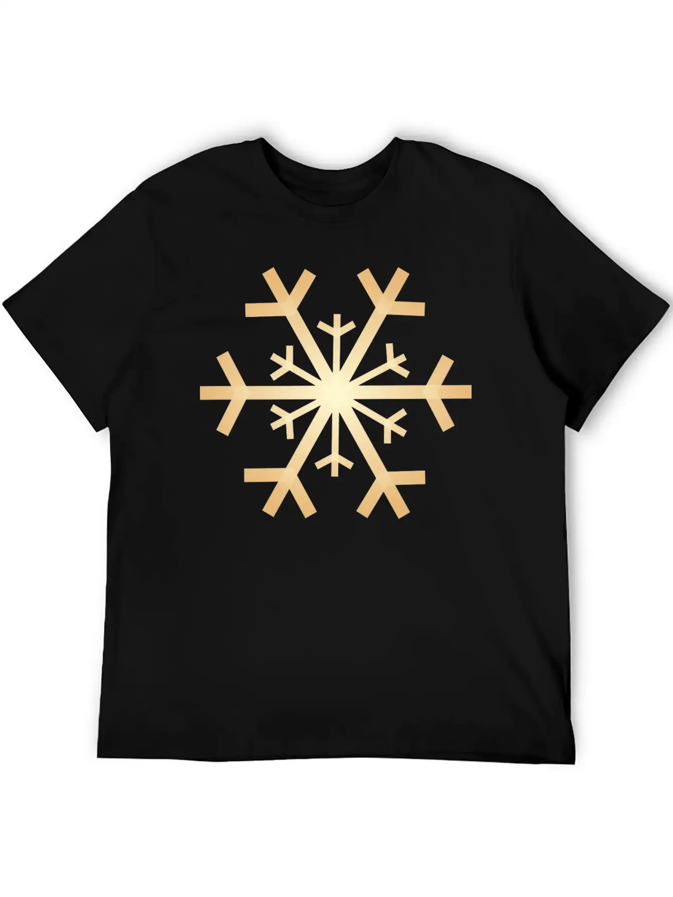 Snowflake GoldeMerry X-mas Giftidea Winter Essential Cotton Tee For Daily Outfits – Unisex Style