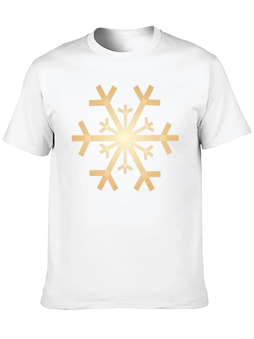 Snowflake GoldeMerry X-mas Giftidea Winter Essential Cotton Tee For Daily Outfits – Unisex Style