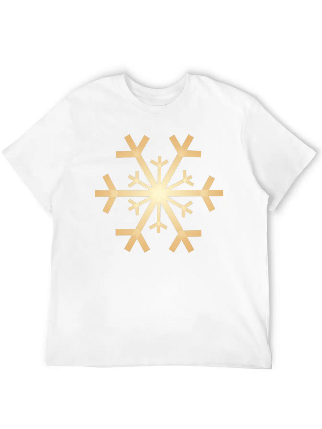Snowflake GoldeMerry X-mas Giftidea Winter Essential Cotton Tee For Daily Outfits – Unisex Style