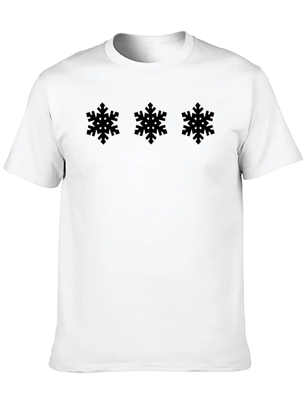 Snowflake Pattern - Christmas Stylish Everyday T-Shirt – Unisex Basic Cotton Tee