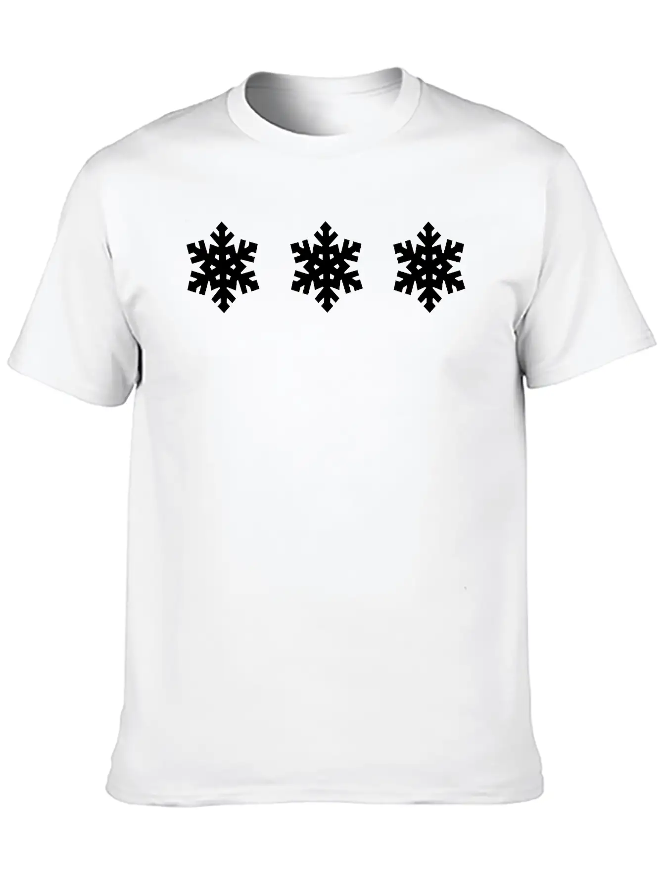 Snowflake Pattern - Christmas Stylish Everyday T-Shirt – Unisex Basic Cotton Tee