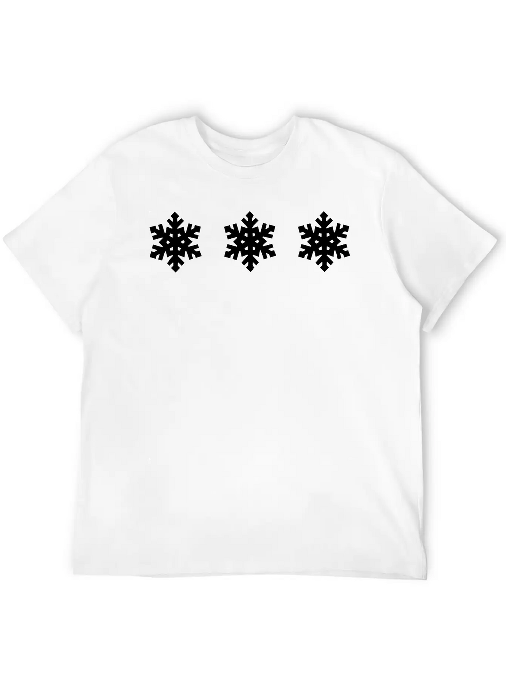 Snowflake Pattern - Christmas Stylish Everyday T-Shirt – Unisex Basic Cotton Tee