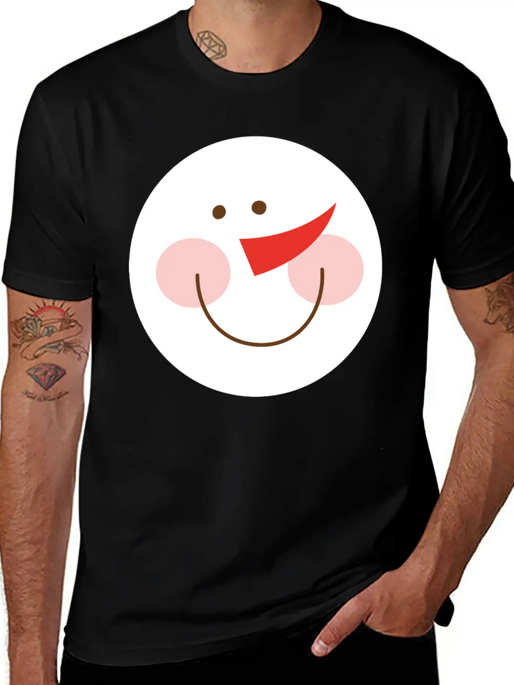 Snowman Casual Graphic T-Shirt – Simple And Comfortable Daily Wear