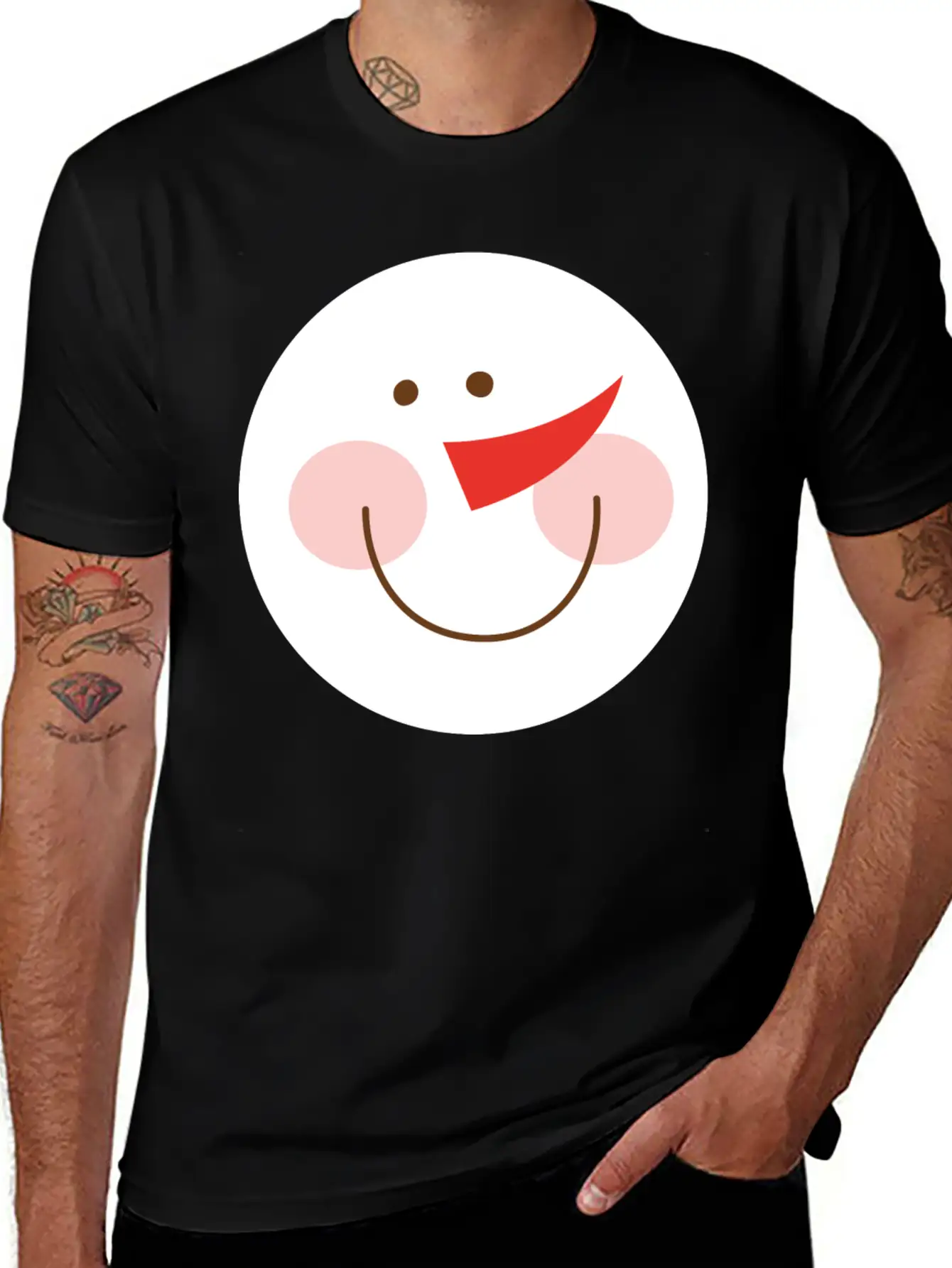 Snowman Casual Graphic T-Shirt – Simple And Comfortable Daily Wear