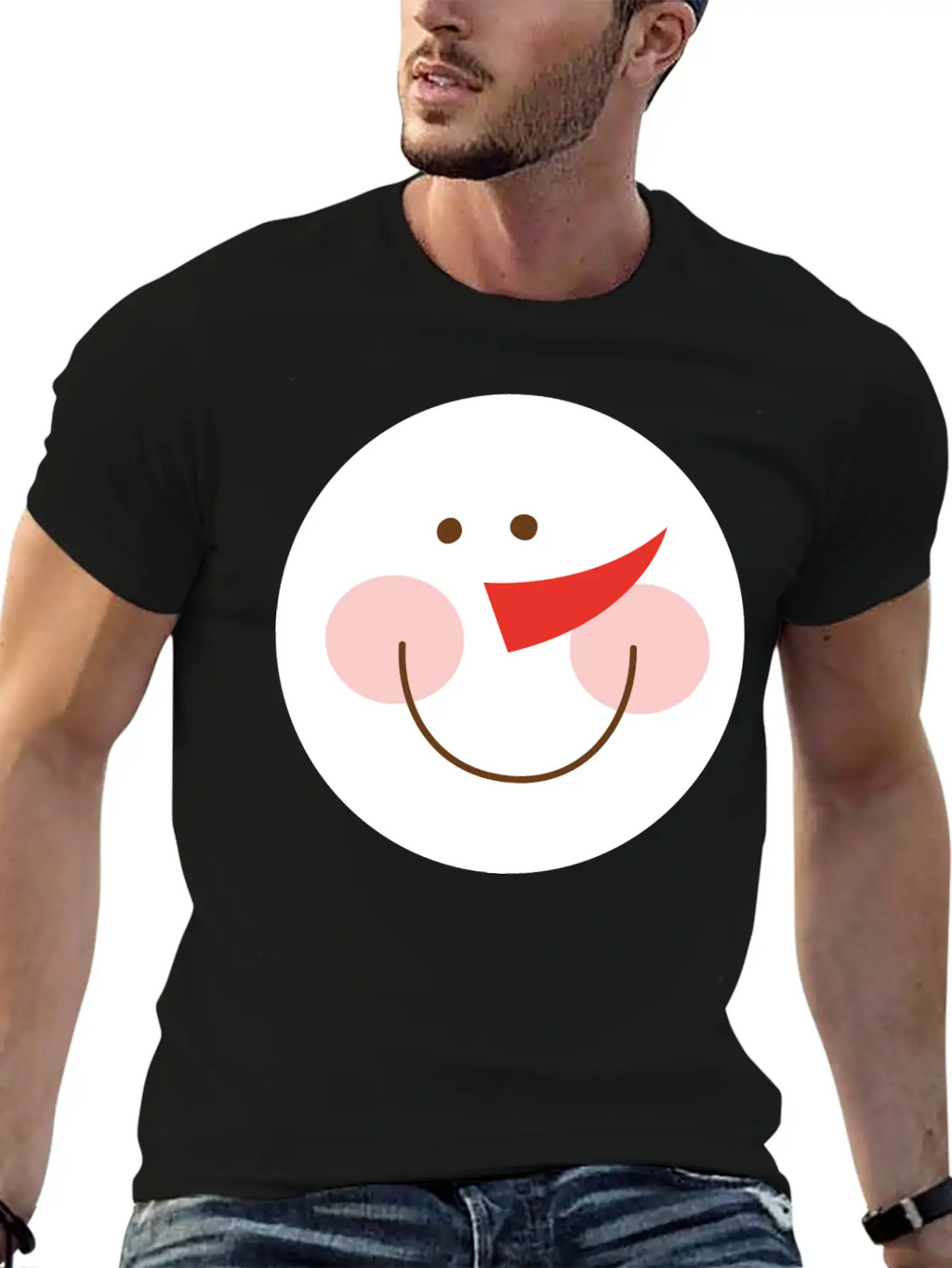 Snowman Casual Graphic T-Shirt – Simple And Comfortable Daily Wear