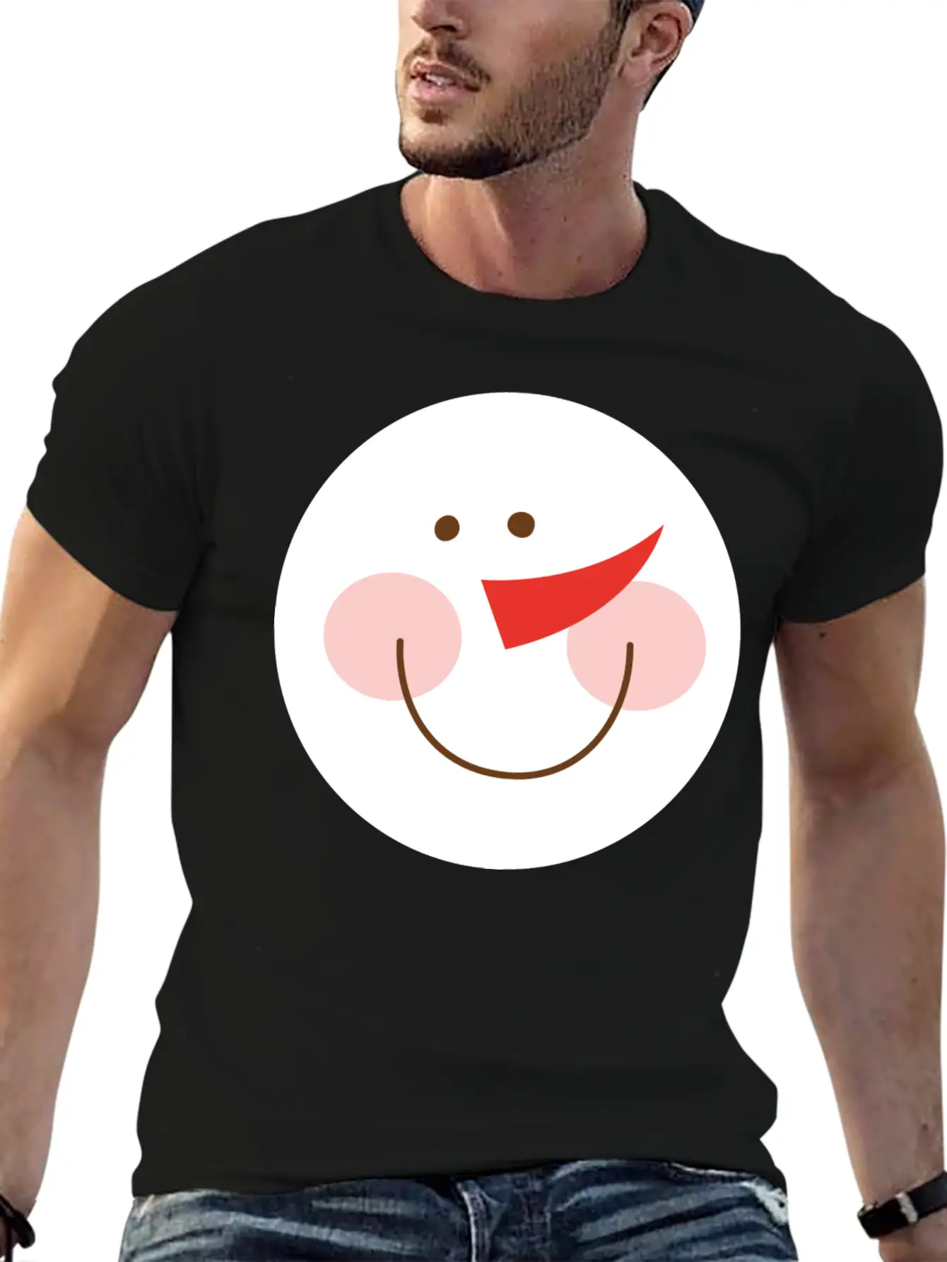 Snowman Casual Graphic T-Shirt – Simple And Comfortable Daily Wear