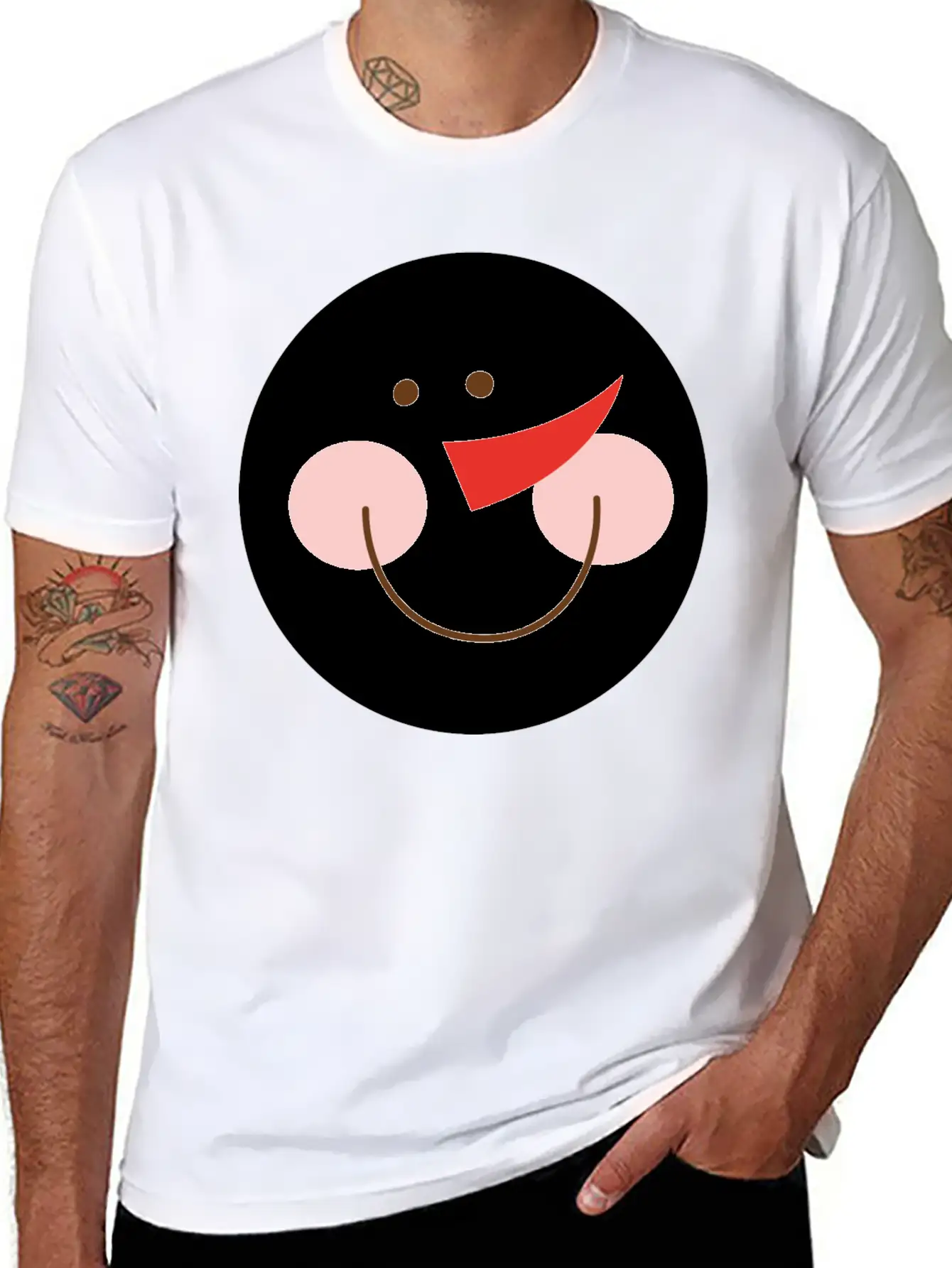 Snowman Casual Graphic T-Shirt – Simple And Comfortable Daily Wear