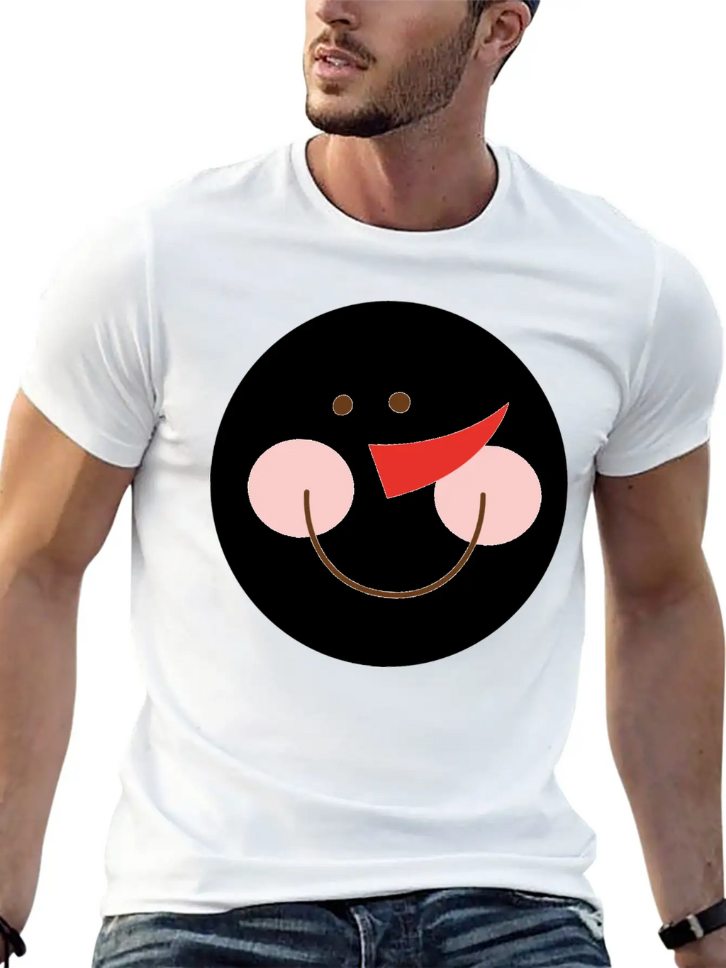 Snowman Casual Graphic T-Shirt – Simple And Comfortable Daily Wear