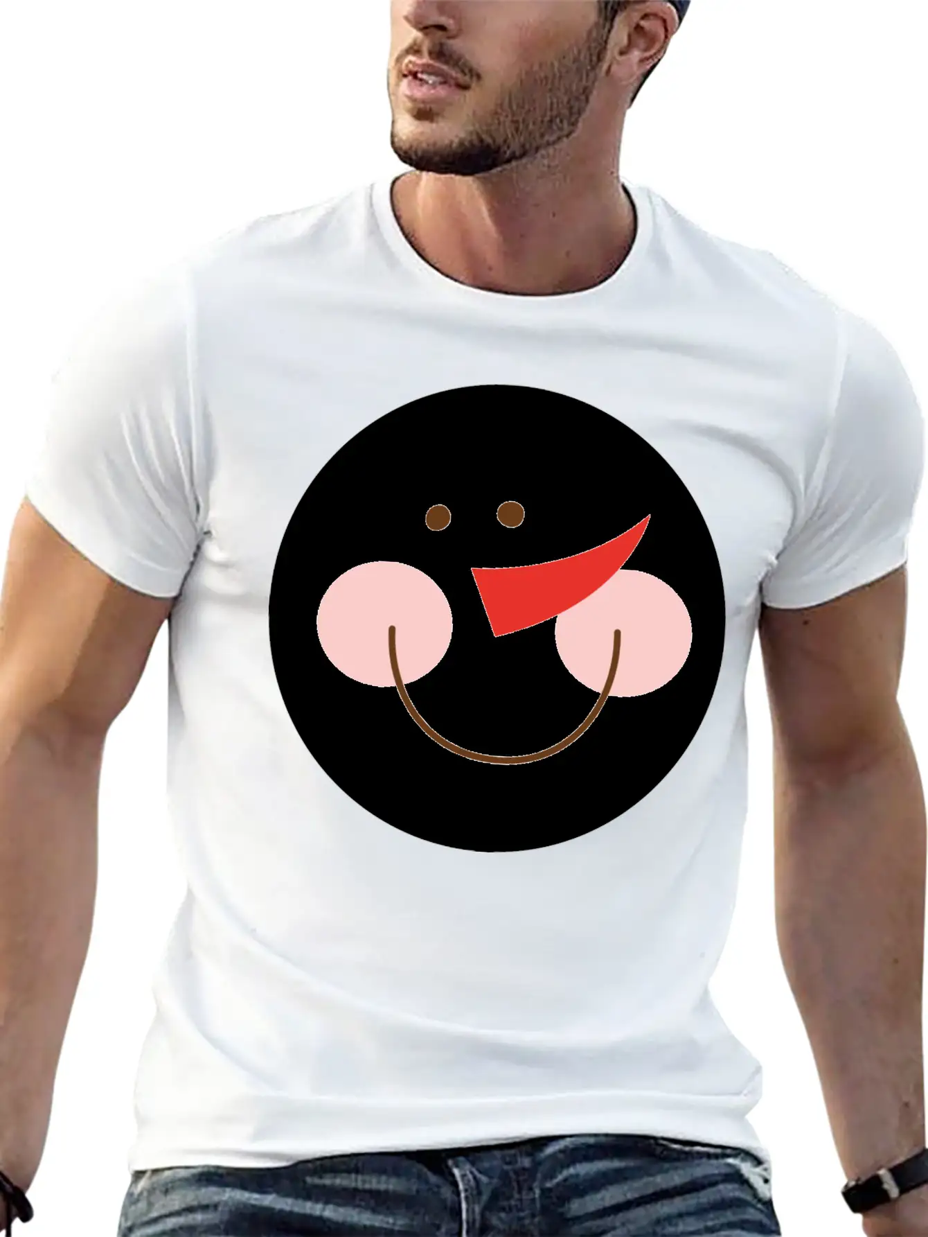 Snowman Casual Graphic T-Shirt – Simple And Comfortable Daily Wear