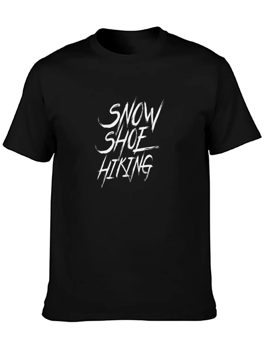 Snowshoes Snowshoe Tour Snowshoeing Hiking Unisex Short Sleeve Soft Cotton T-Shirt – Casual Everyday Wear
