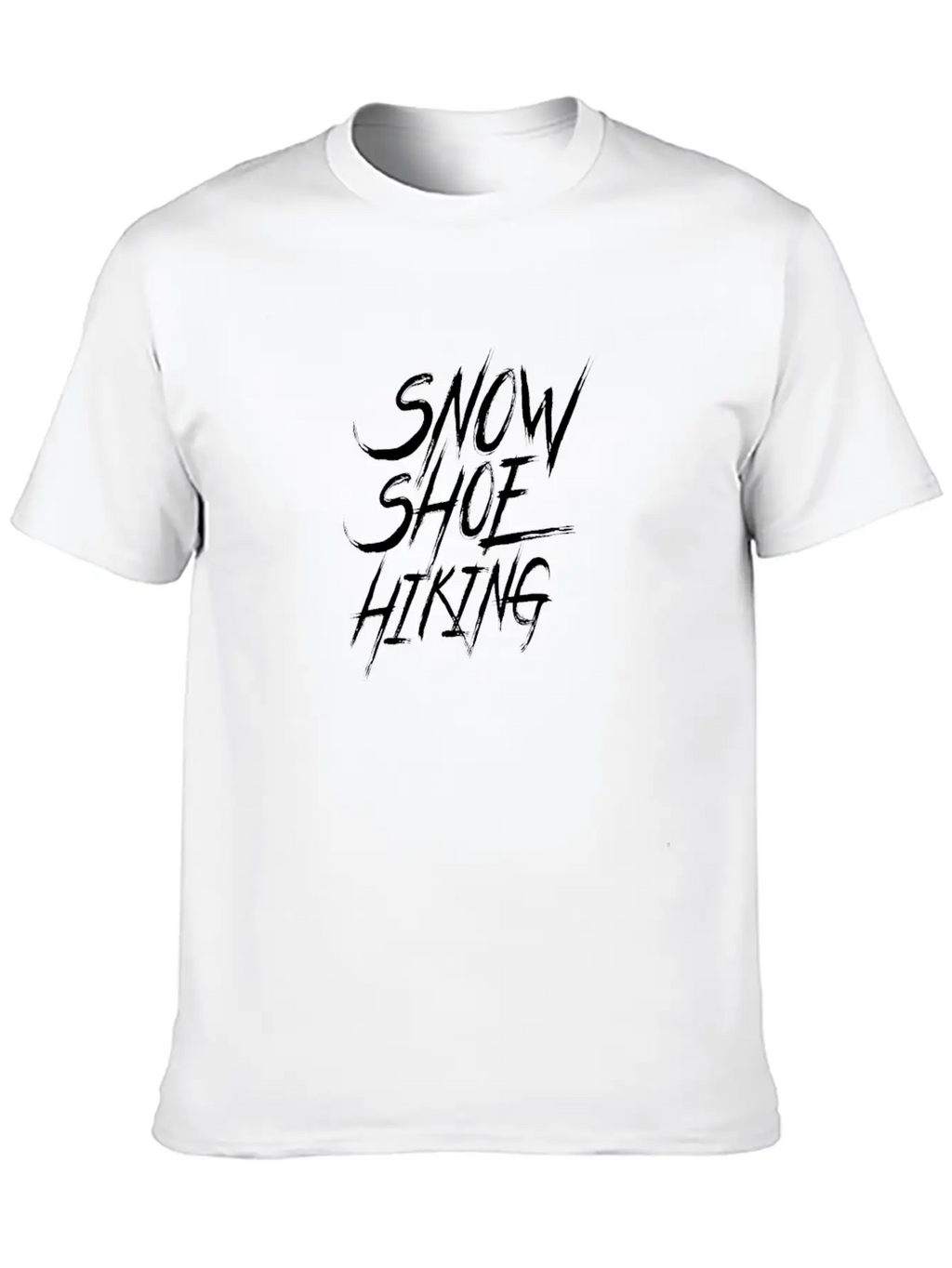 Snowshoes Snowshoe Tour Snowshoeing Hiking Unisex Short Sleeve Soft Cotton T-Shirt – Casual Everyday Wear