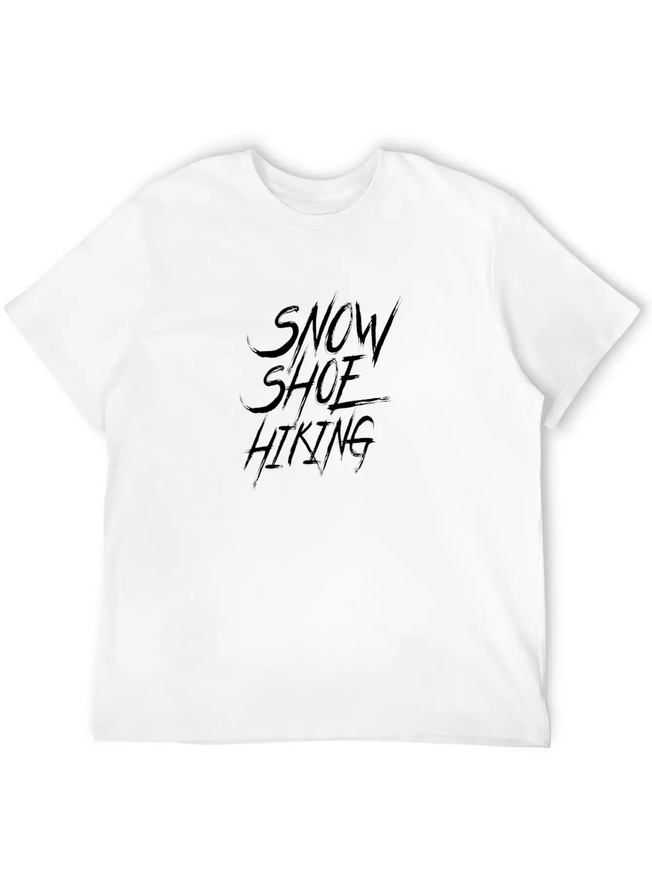 Snowshoes Snowshoe Tour Snowshoeing Hiking Unisex Short Sleeve Soft Cotton T-Shirt – Casual Everyday Wear