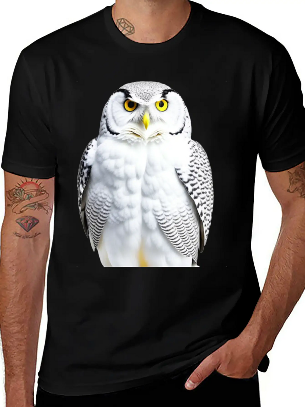 Snowy Owl Graphic Unisex Casual T-Shirt – Clean Design For Daily Comfort