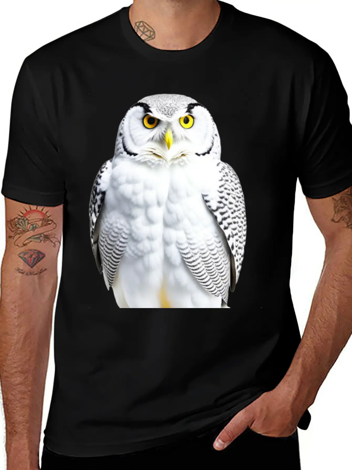 Snowy Owl Graphic Unisex Casual T-Shirt – Clean Design For Daily Comfort