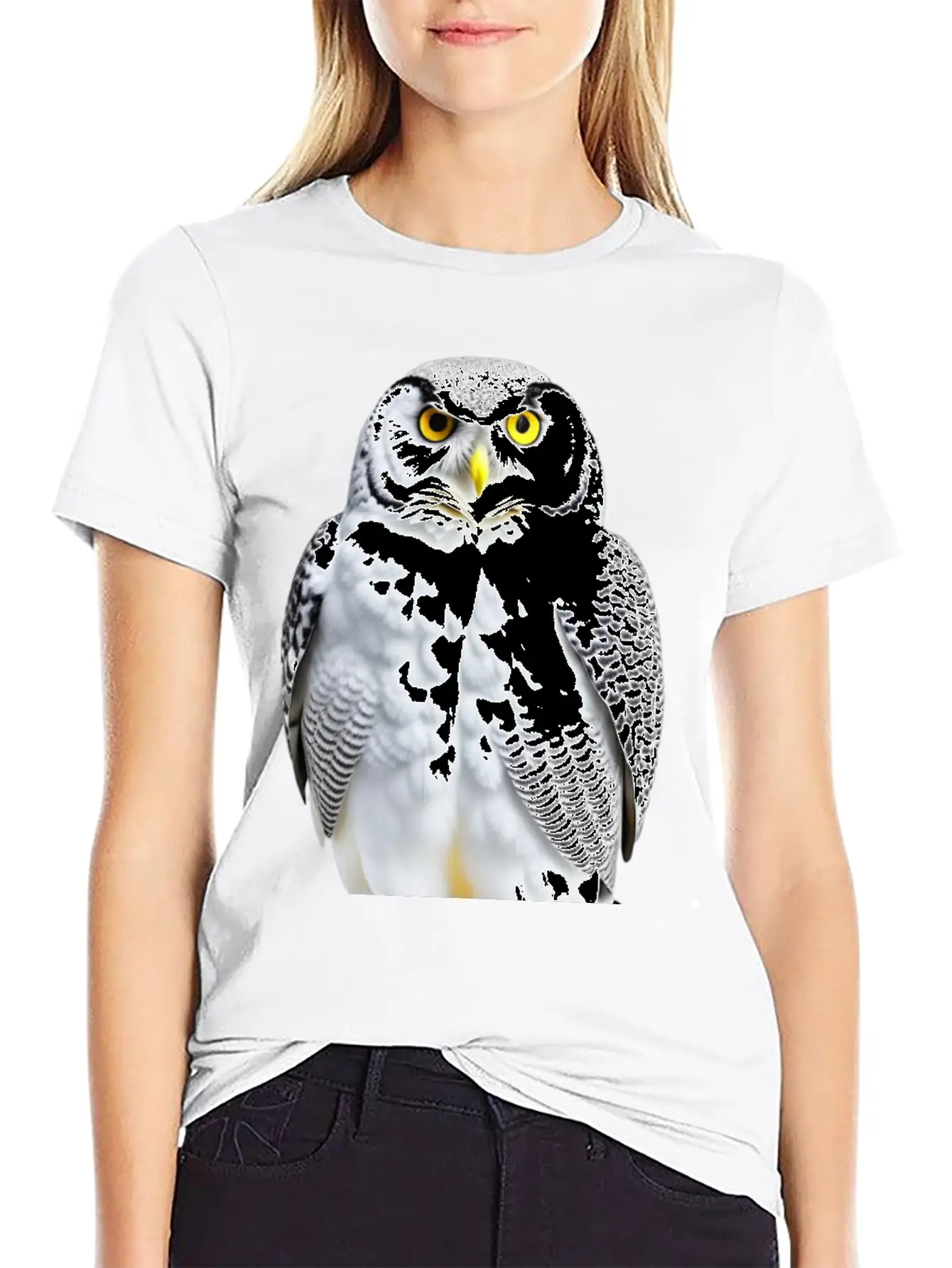 Snowy Owl Graphic Unisex Casual T-Shirt – Clean Design For Daily Comfort