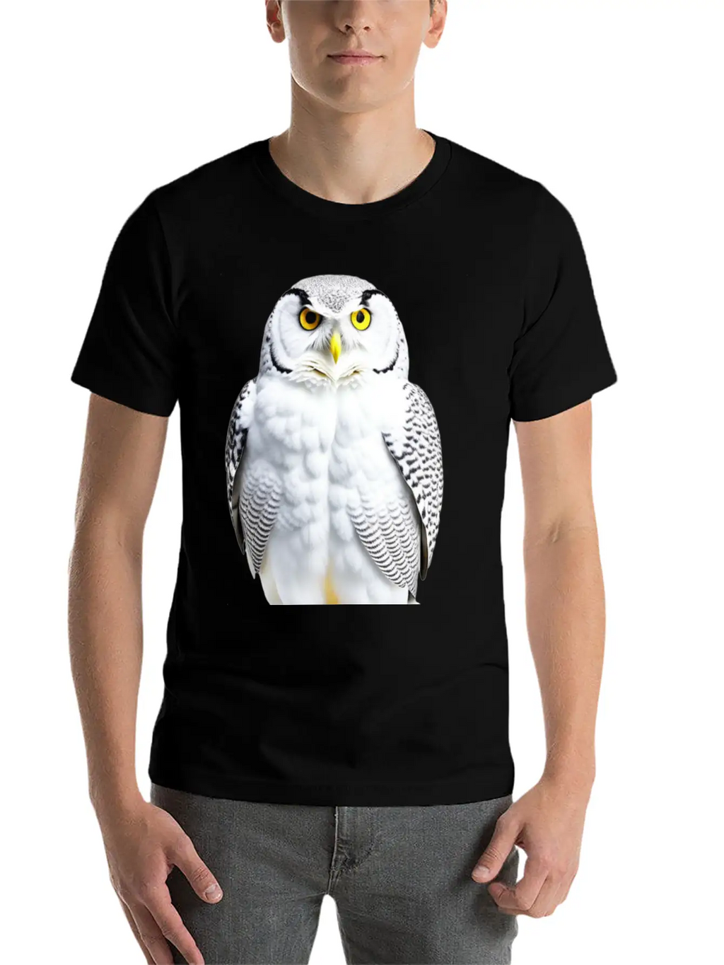 Snowy Owl Graphic Unisex Casual T-Shirt – Clean Design For Daily Comfort