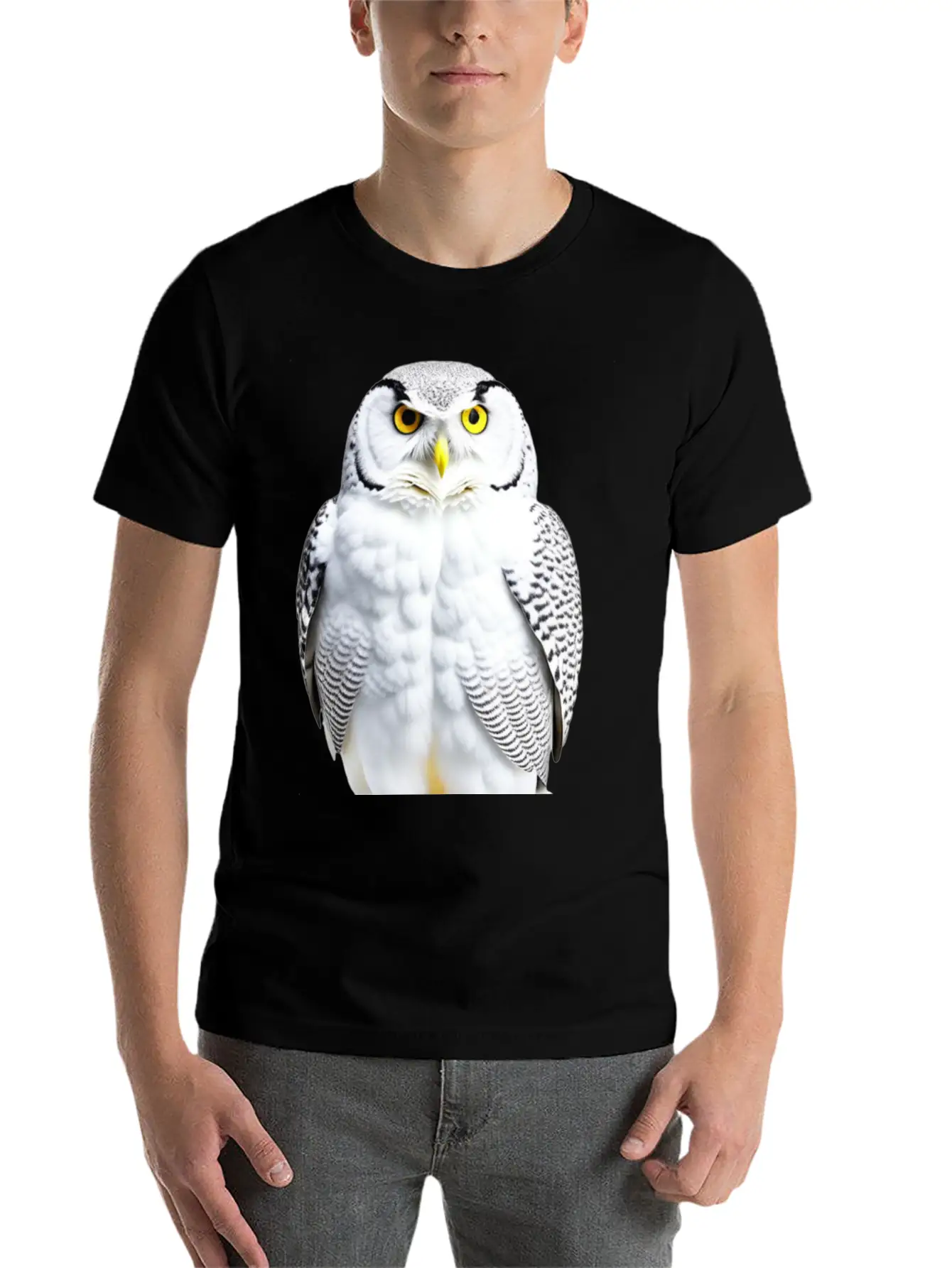 Snowy Owl Graphic Unisex Casual T-Shirt – Clean Design For Daily Comfort