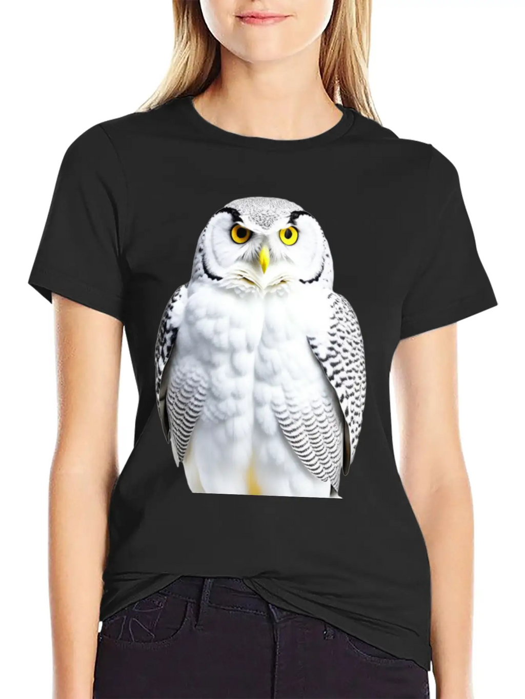 Snowy Owl Graphic Unisex Casual T-Shirt – Clean Design For Daily Comfort