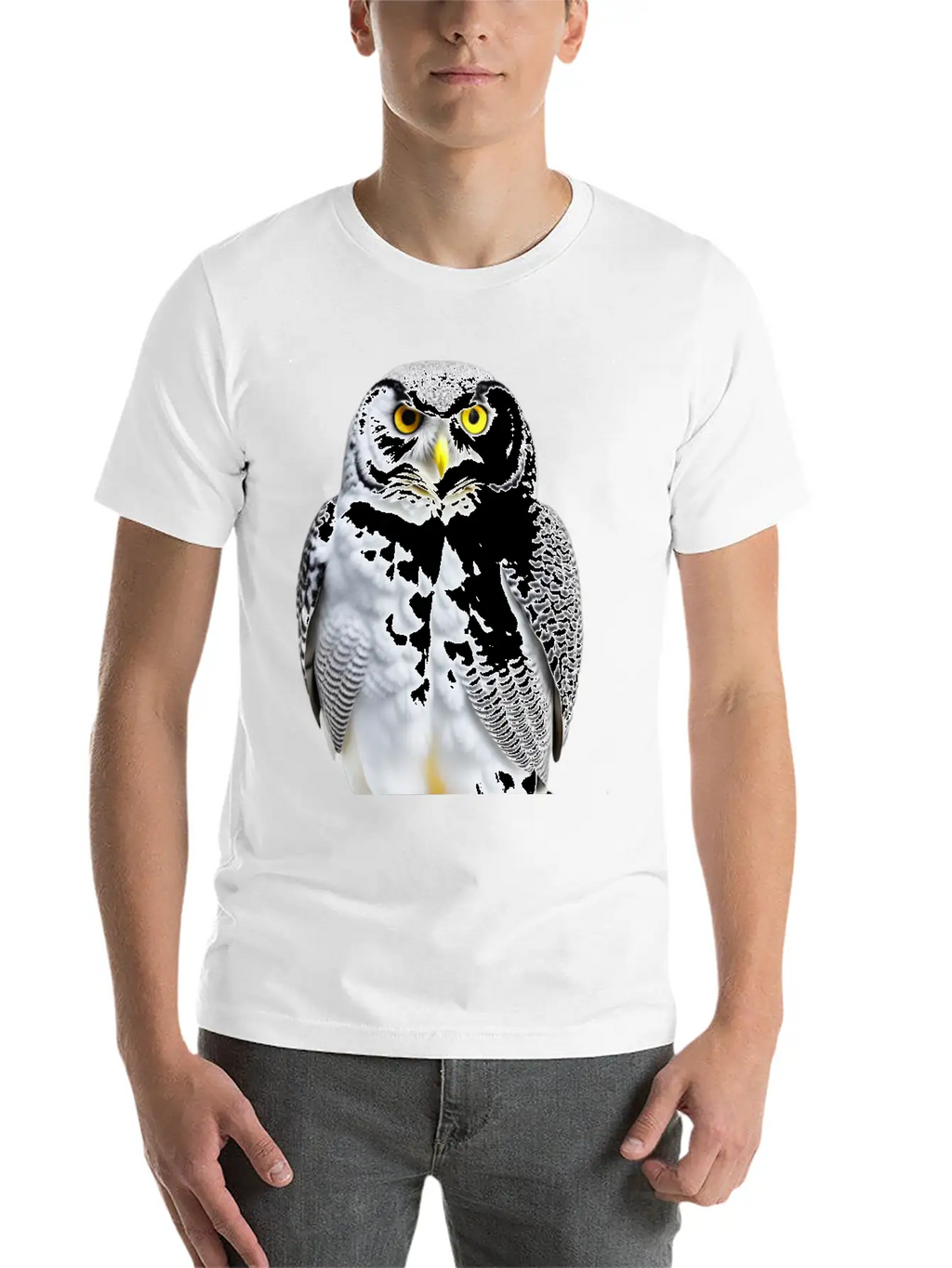 Snowy Owl Graphic Unisex Casual T-Shirt – Clean Design For Daily Comfort