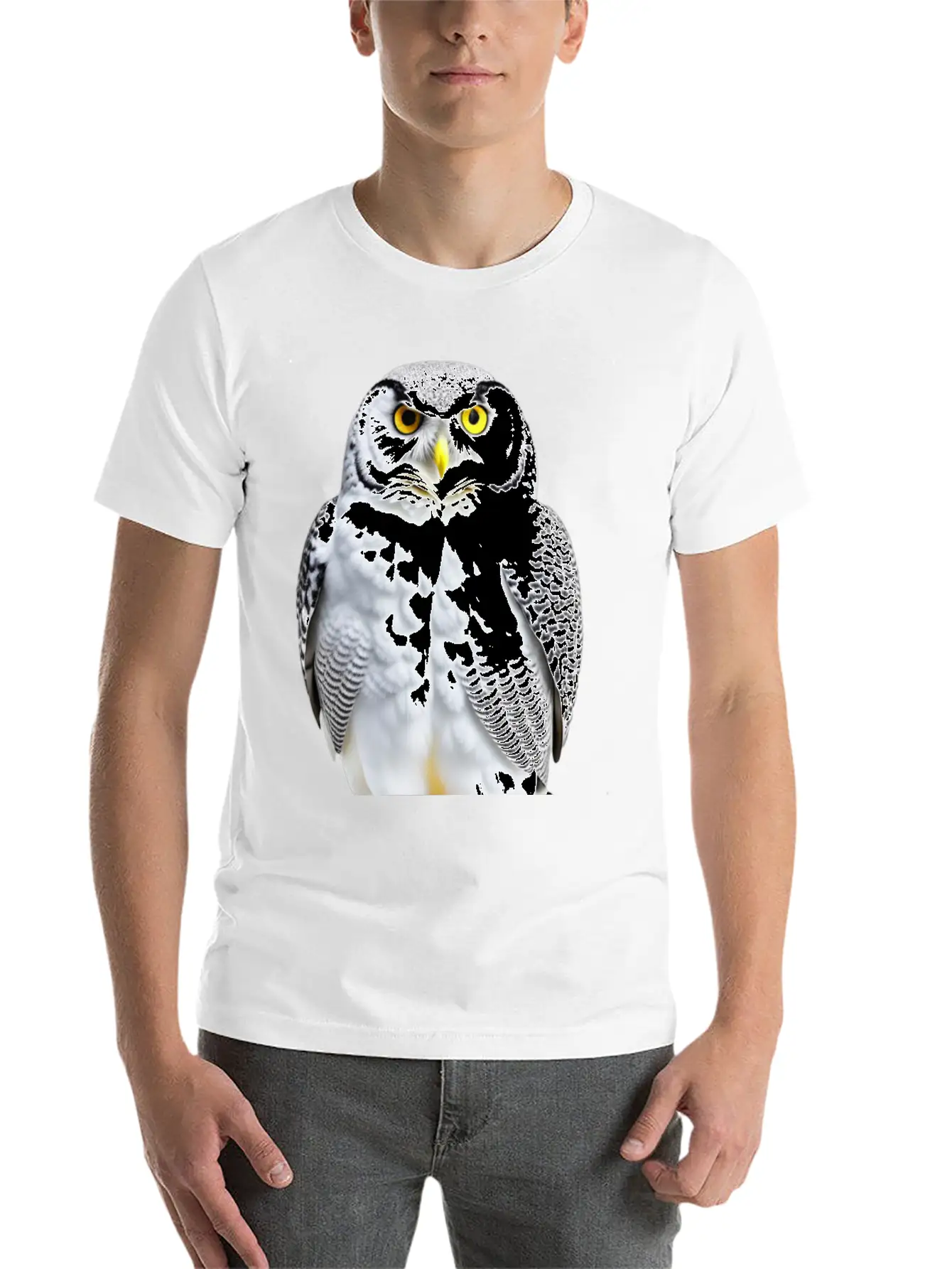 Snowy Owl Graphic Unisex Casual T-Shirt – Clean Design For Daily Comfort