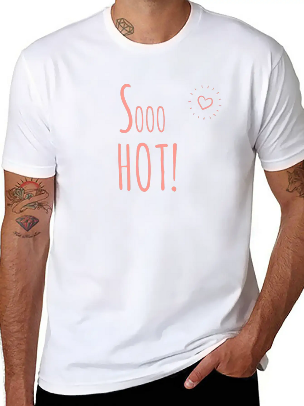 So Hot - Girly Sexy Designs Casual Graphic T-Shirt – Simple And Comfortable Daily Wear