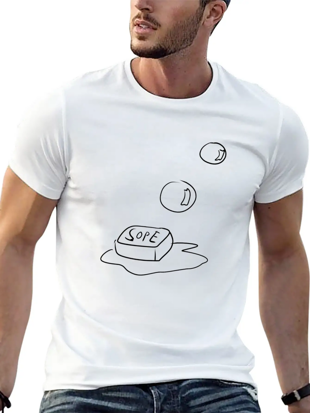 Soap Bubbles Cleanliness Unisex Casual T-Shirt – Clean Design For Daily Comfort