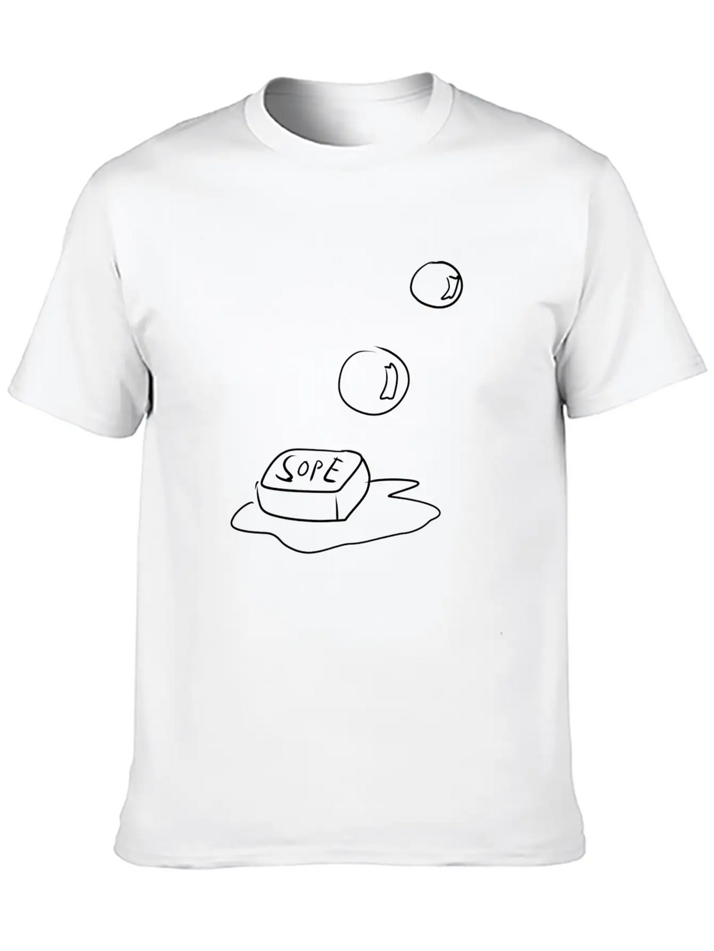 Soap Bubbles Cleanliness Unisex Casual T-Shirt – Clean Design For Daily Comfort