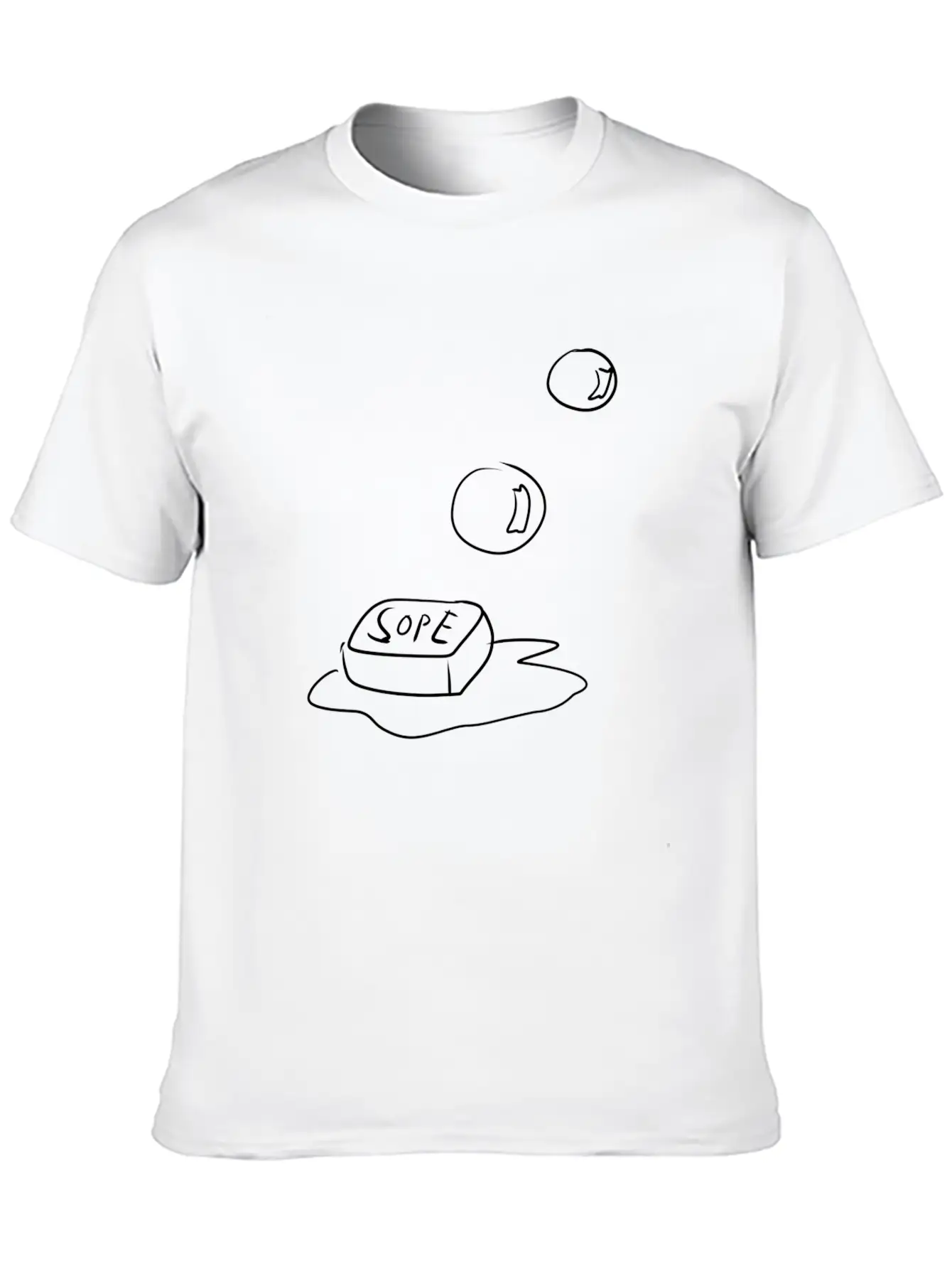 Soap Bubbles Cleanliness Unisex Casual T-Shirt – Clean Design For Daily Comfort
