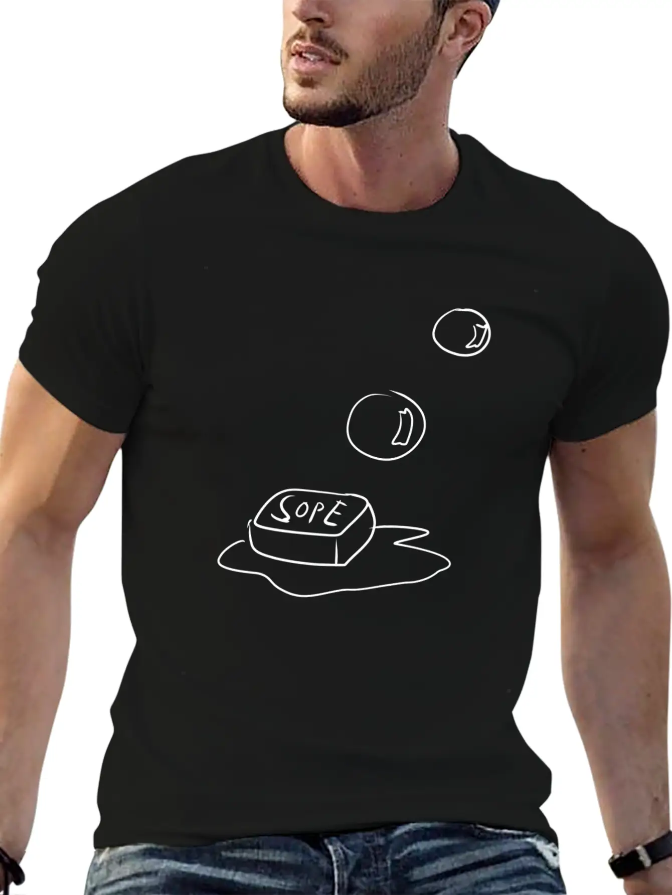 Soap Bubbles Cleanliness Unisex Casual T-Shirt – Clean Design For Daily Comfort
