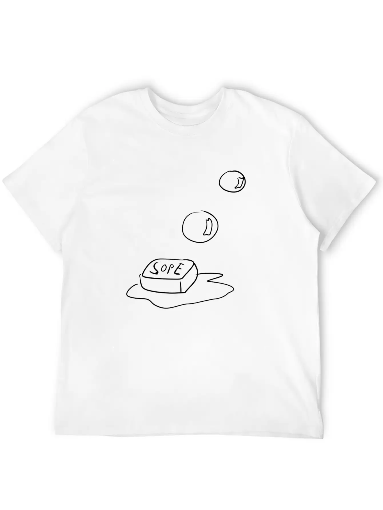 Soap Bubbles Cleanliness Unisex Casual T-Shirt – Clean Design For Daily Comfort