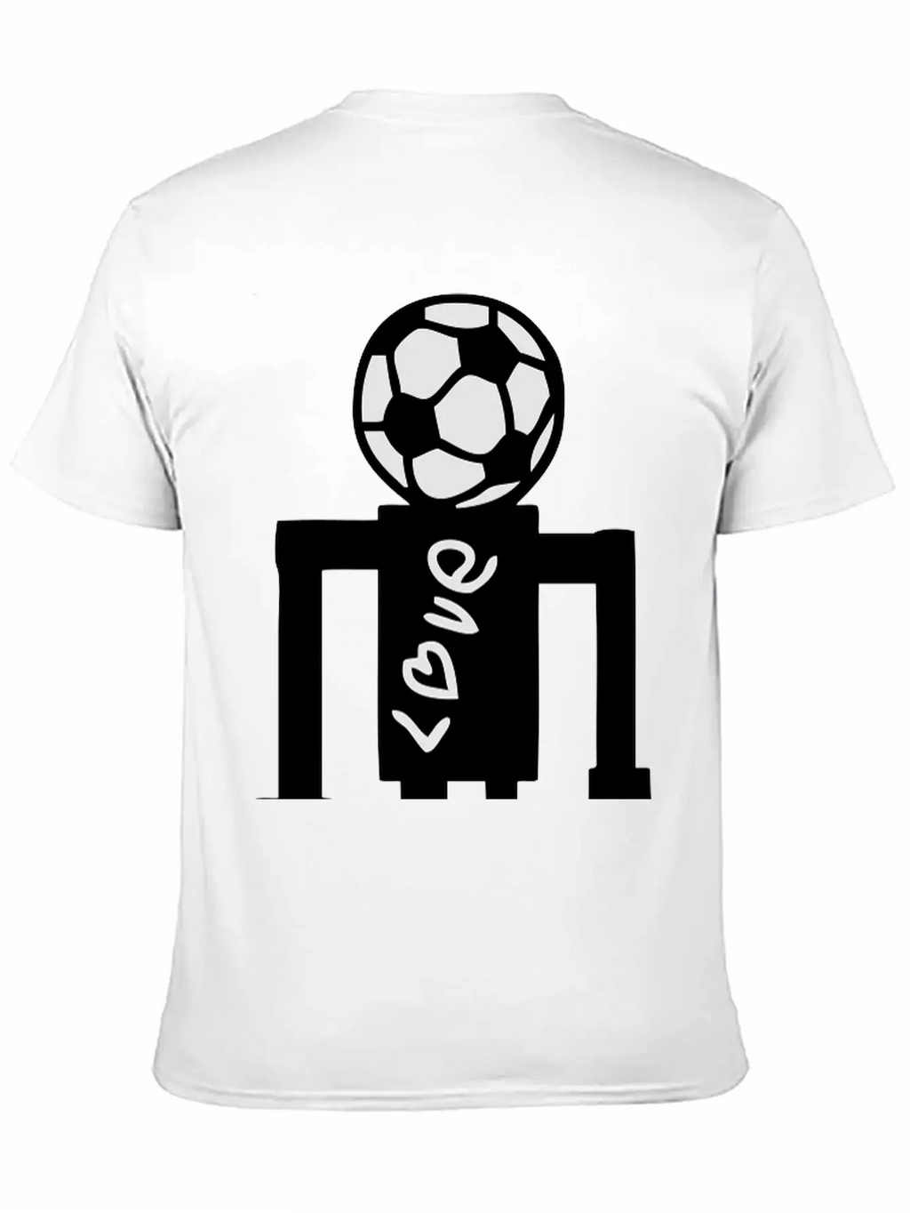 Soccer Artistic Character 1 Unisex Short Sleeve Soft Cotton T-Shirt – Casual Everyday Wear