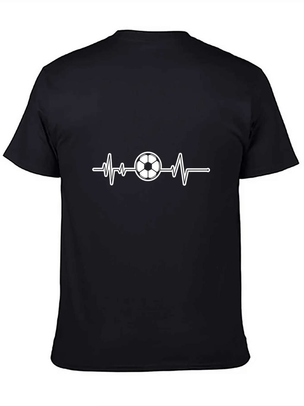 SOCCER BEAT Heart Beat Heartbeat BPM Football Ball Breathable Soft Cotton T-Shirt – Timeless Casual Look