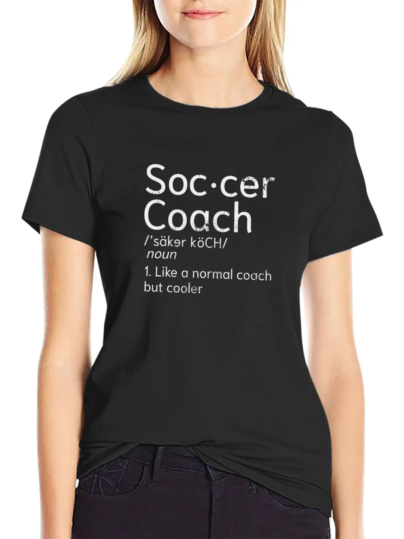 Soccer Coach Coaching Definition Gift Classic Fit Graphic Tee For Daily Comfort – Unisex Cotton Shirt