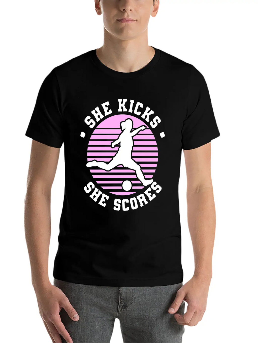 Soccer Girl Team Outfit For Players + Fans Unisex Short Sleeve Soft Cotton T-Shirt – Casual Everyday Wear