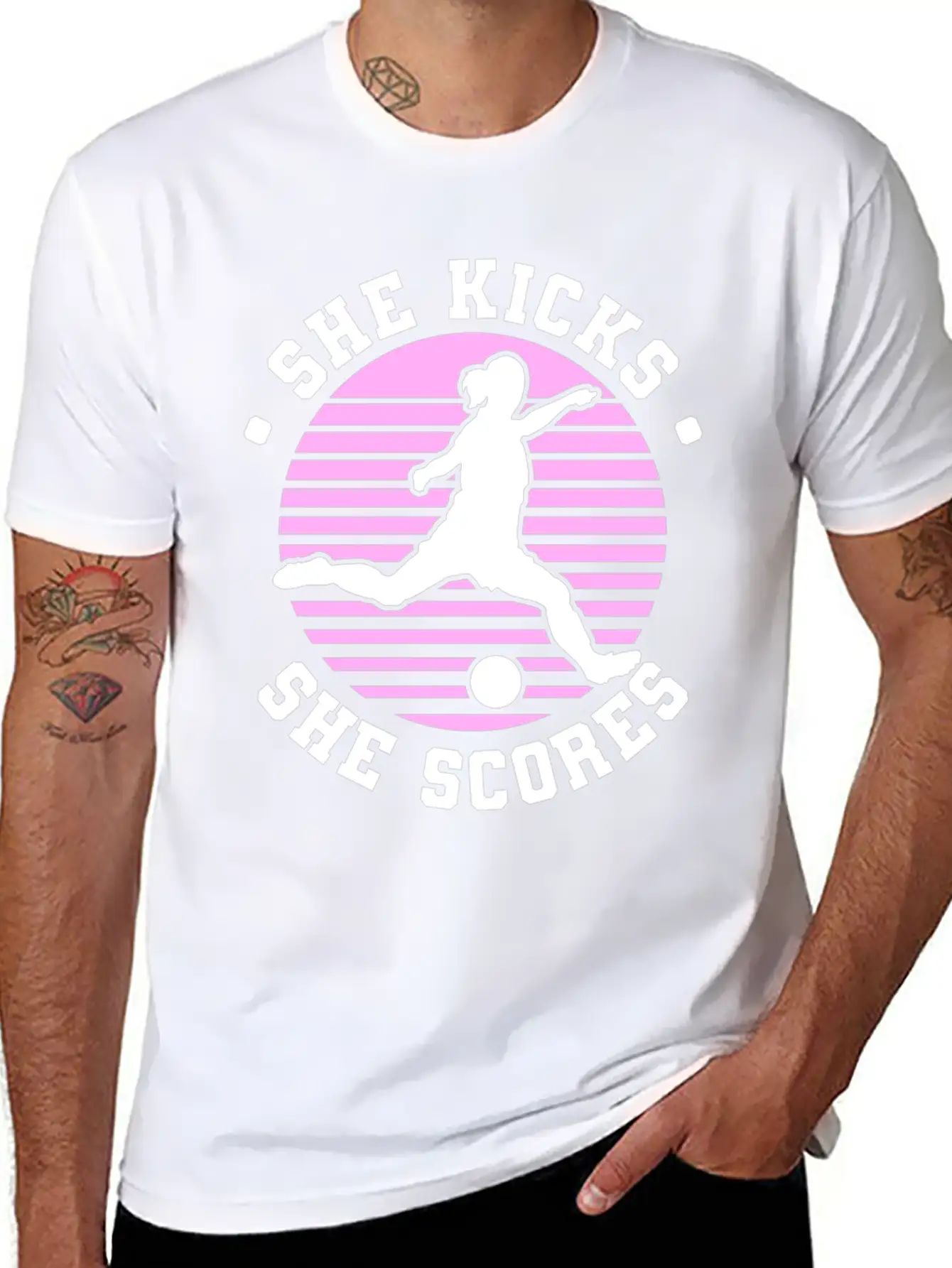 Soccer Girl Team Outfit For Players + Fans Unisex Short Sleeve Soft Cotton T-Shirt – Casual Everyday Wear