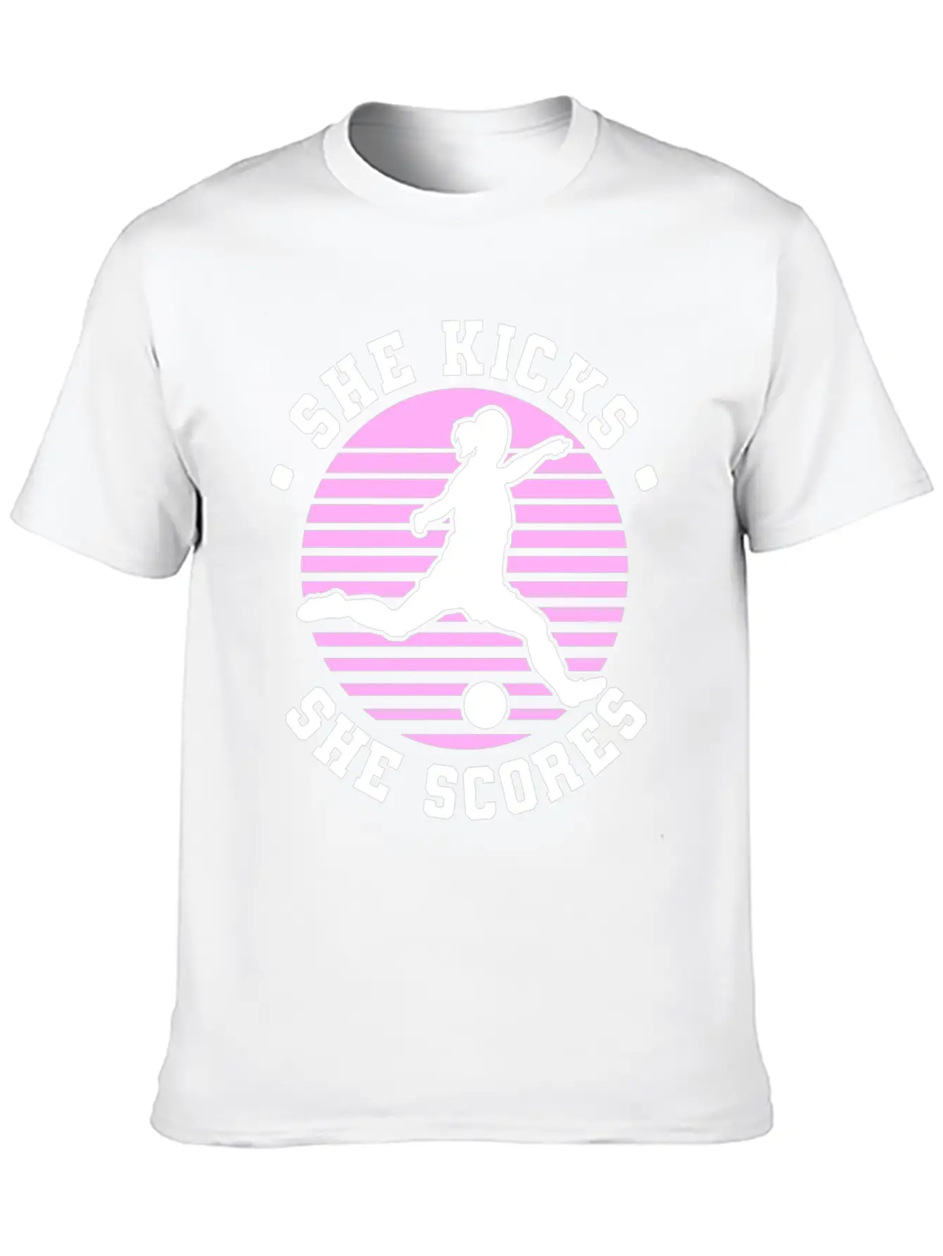 Soccer Girl Team Outfit For Players + Fans Unisex Short Sleeve Soft Cotton T-Shirt – Casual Everyday Wear