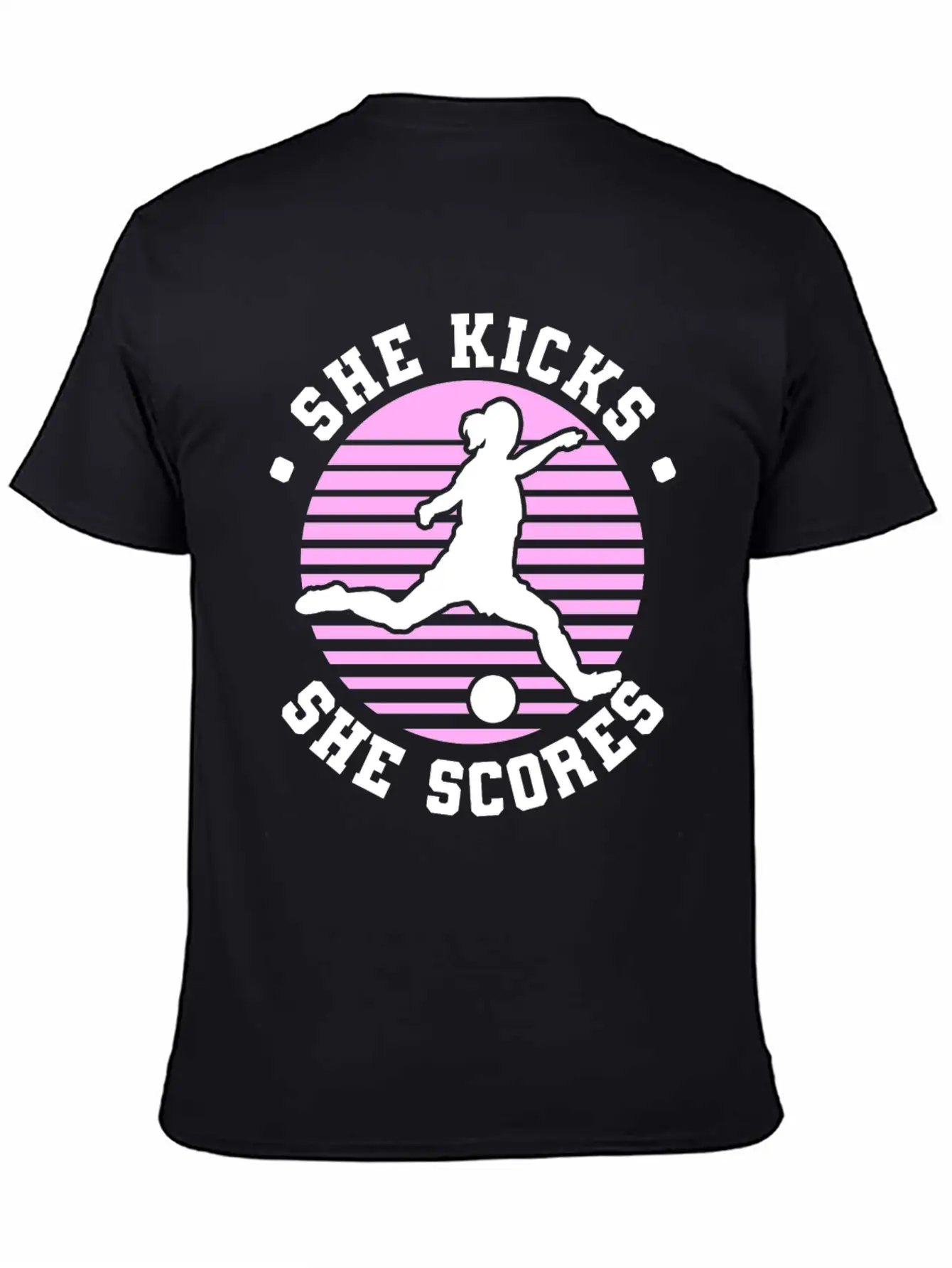 Soccer Girl Team Outfit For Players + Fans Unisex Short Sleeve Soft Cotton T-Shirt – Casual Everyday Wear