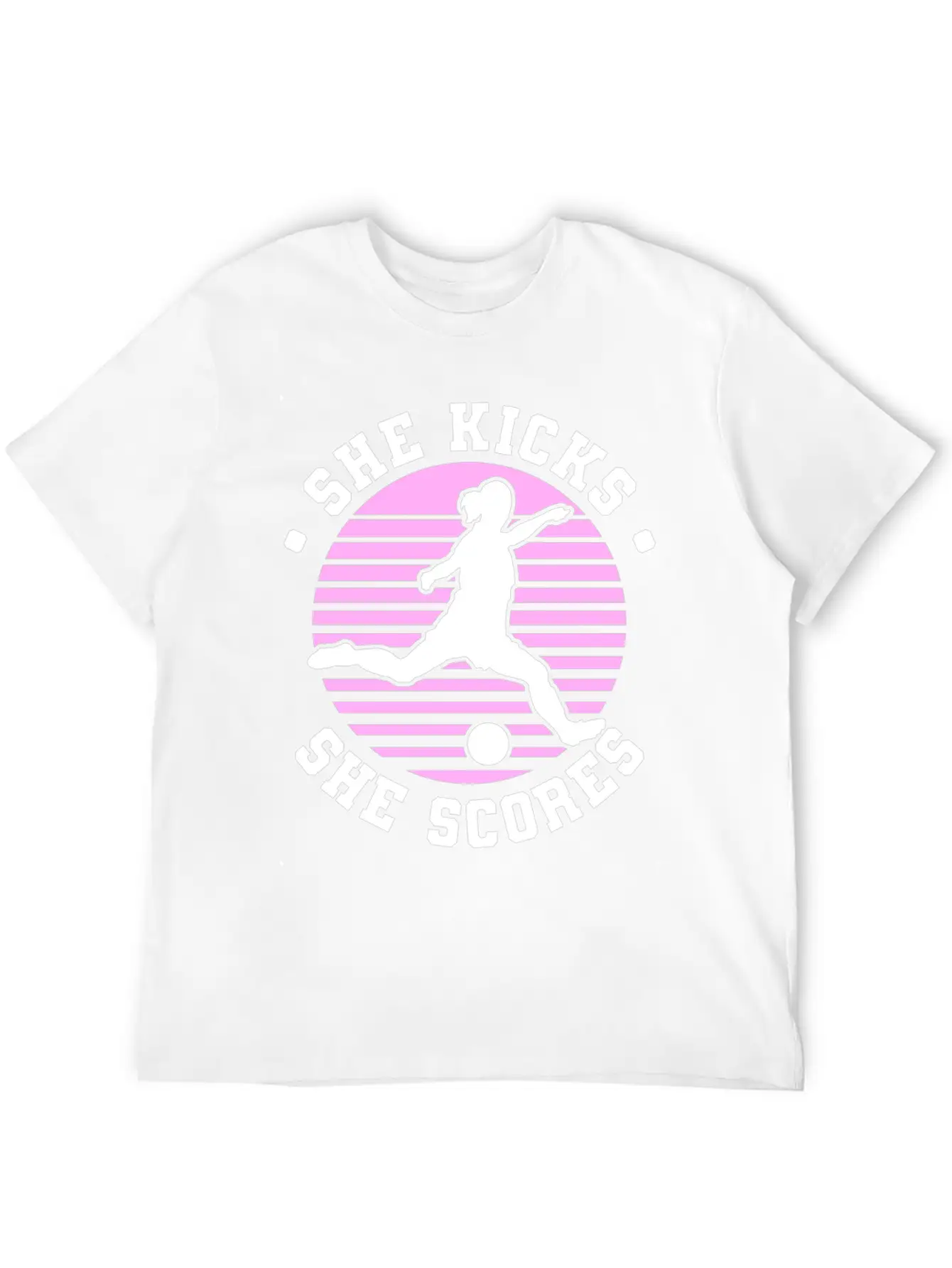 Soccer Girl Team Outfit For Players + Fans Unisex Short Sleeve Soft Cotton T-Shirt – Casual Everyday Wear