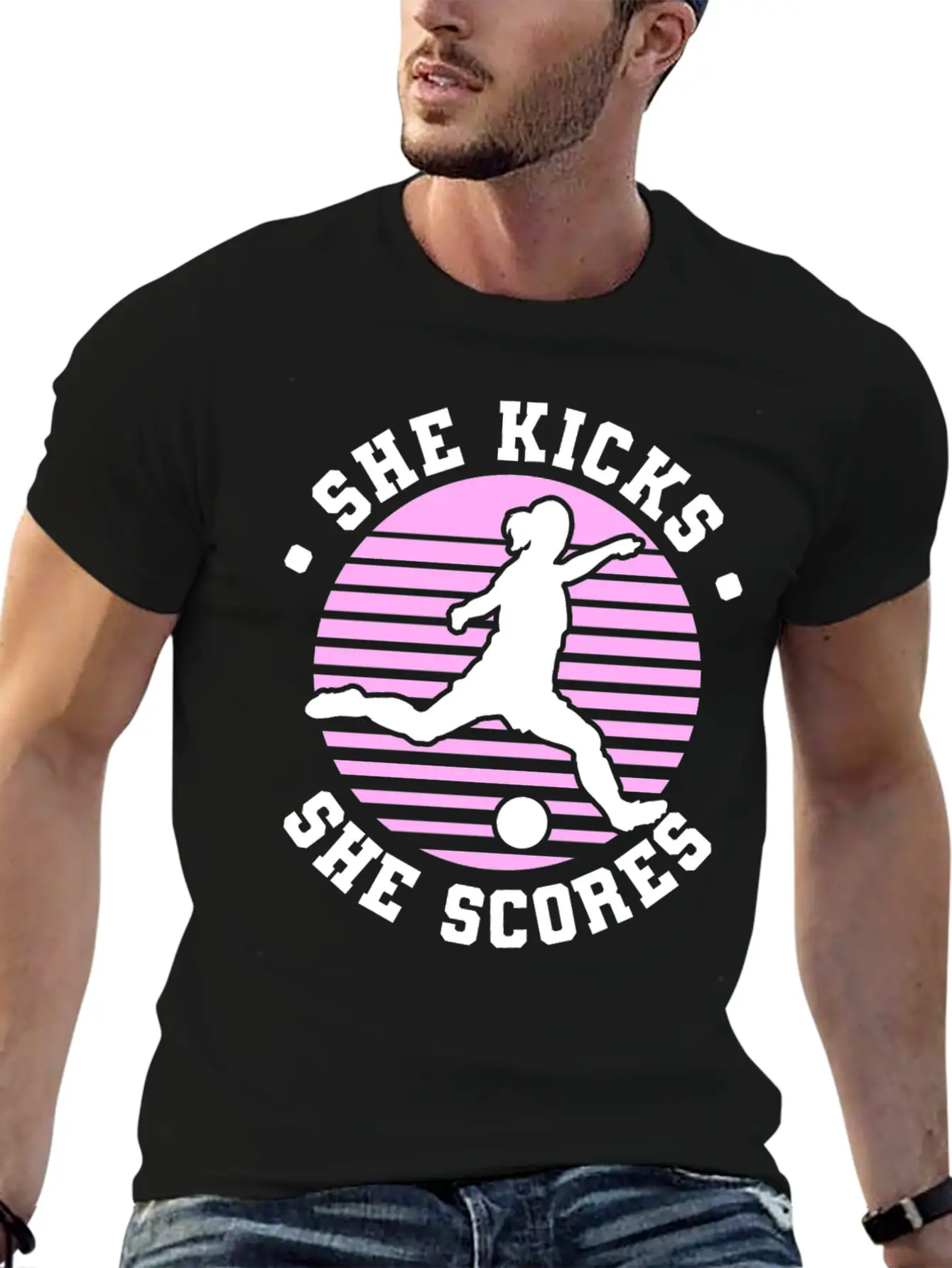 Soccer Girl Team Outfit For Players + Fans Unisex Short Sleeve Soft Cotton T-Shirt – Casual Everyday Wear