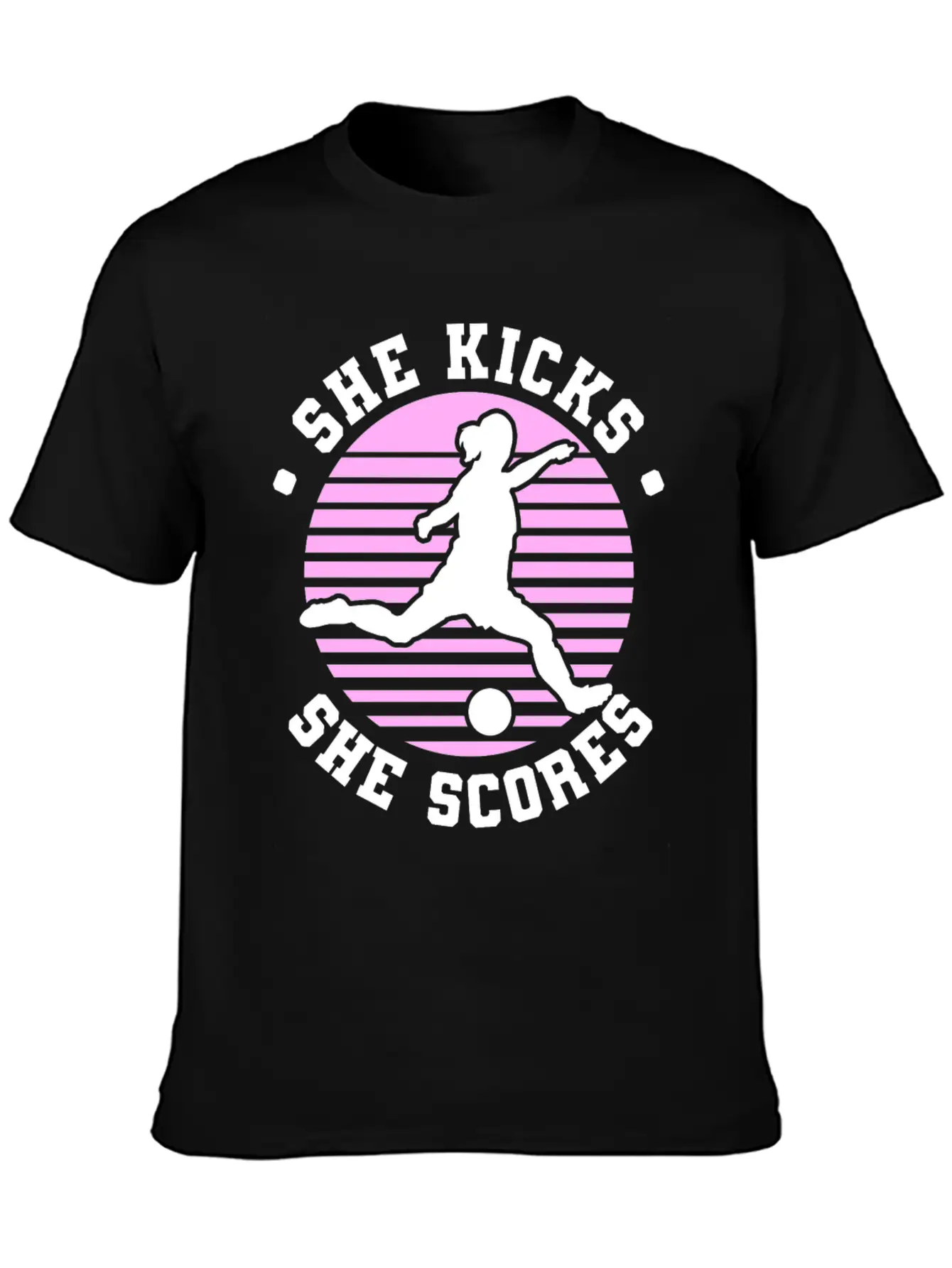 Soccer Girl Team Outfit For Players + Fans Unisex Short Sleeve Soft Cotton T-Shirt – Casual Everyday Wear