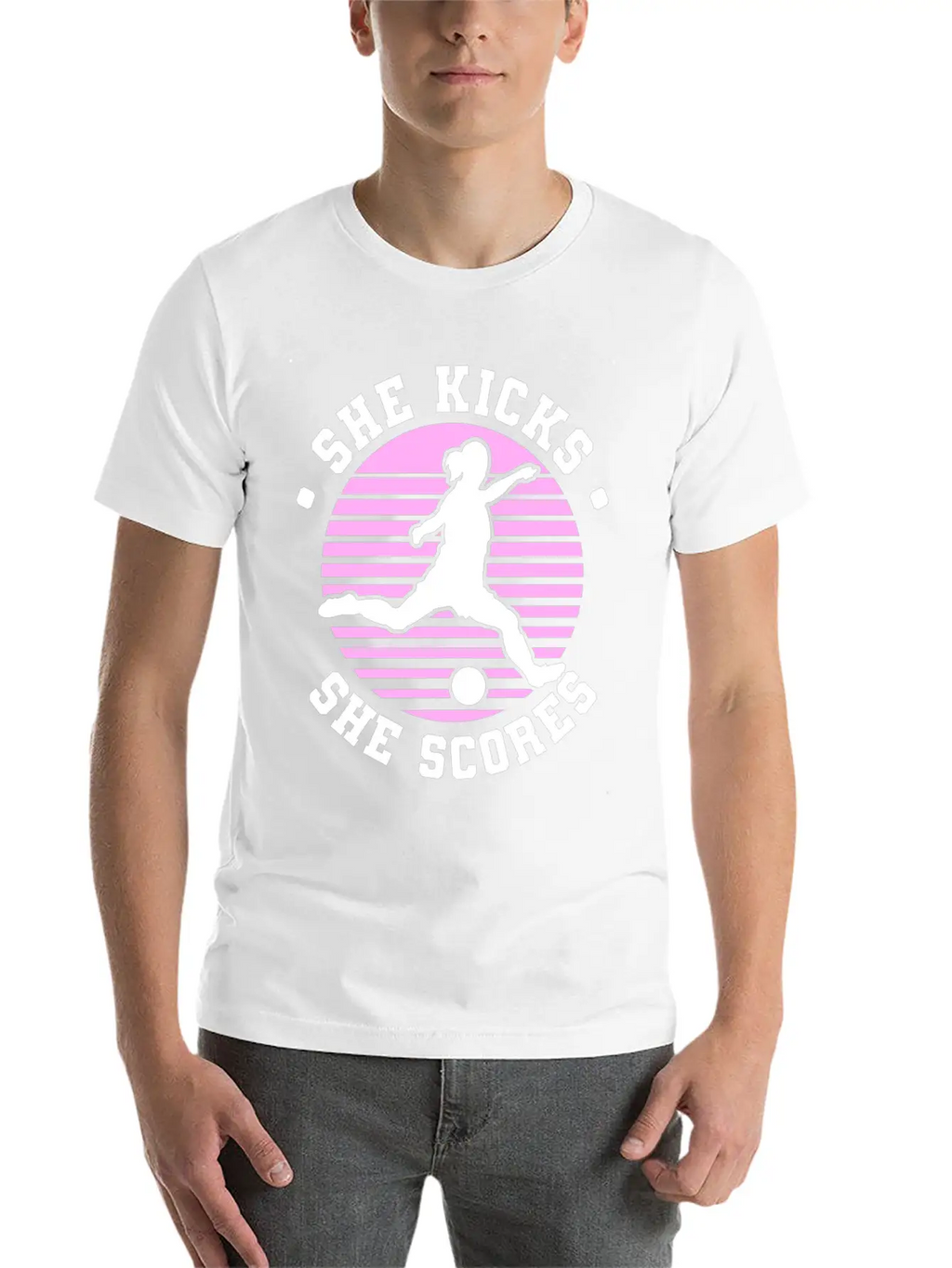 Soccer Girl Team Outfit For Players + Fans Unisex Short Sleeve Soft Cotton T-Shirt – Casual Everyday Wear