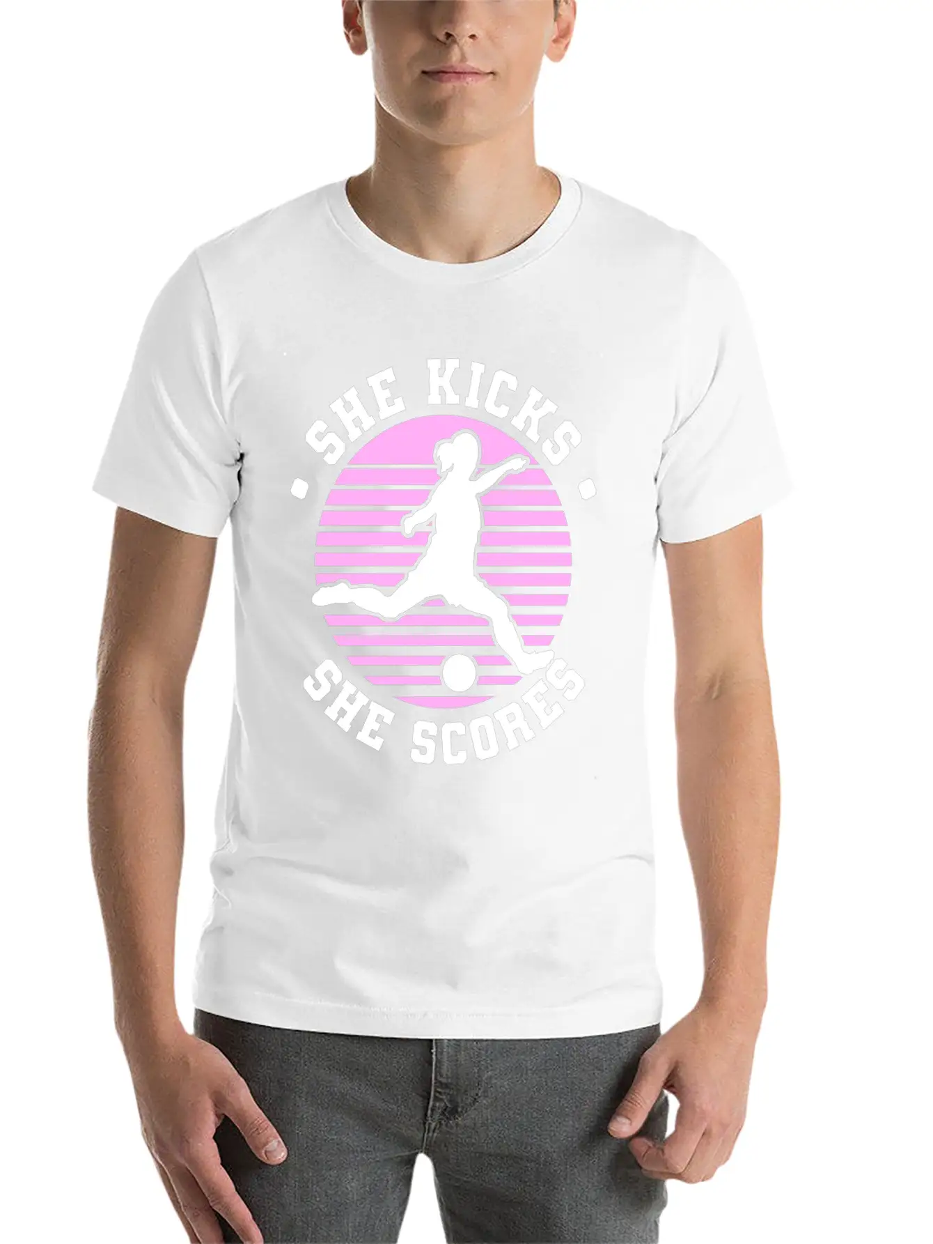 Soccer Girl Team Outfit For Players + Fans Unisex Short Sleeve Soft Cotton T-Shirt – Casual Everyday Wear